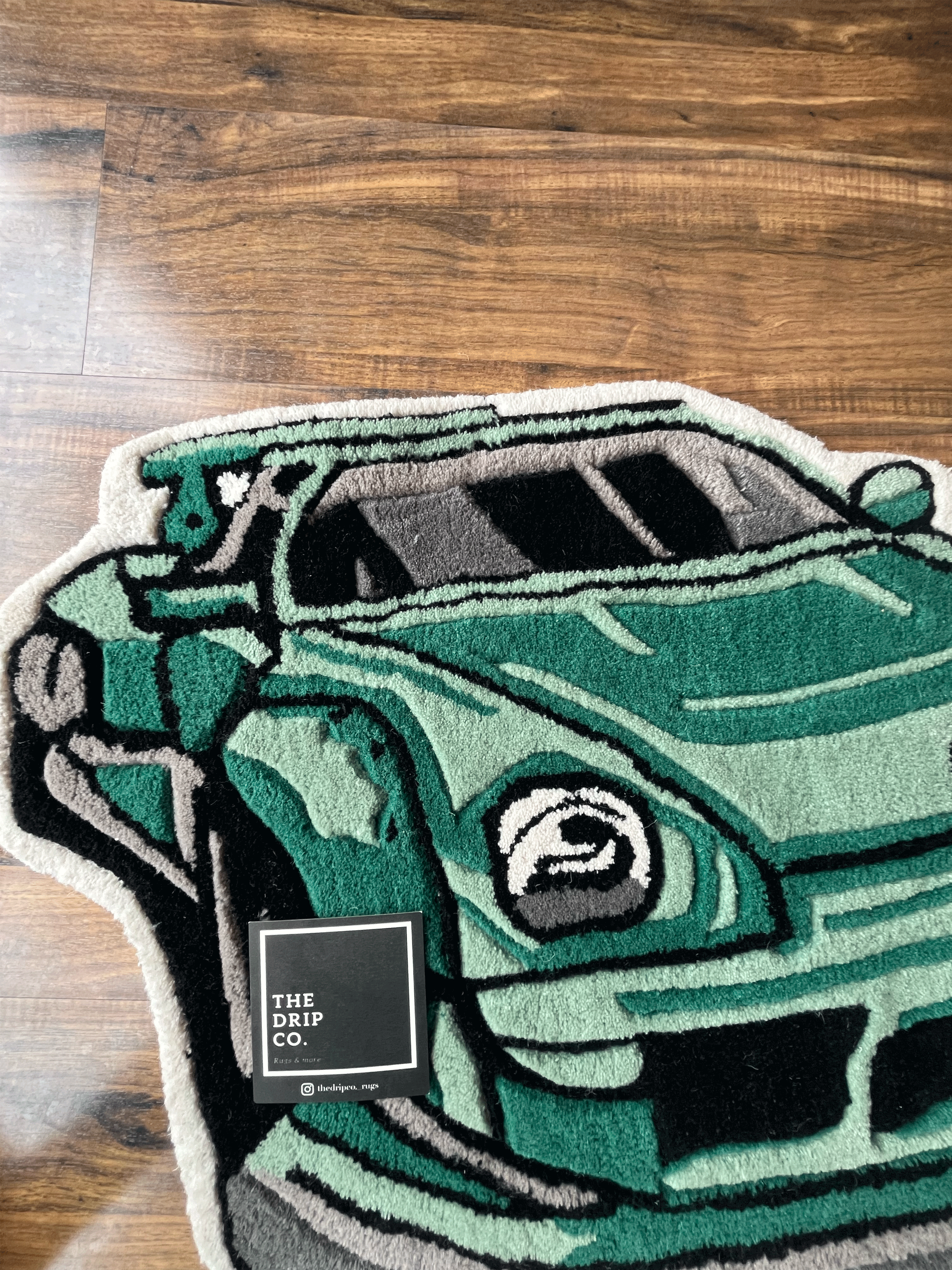 Porsche Car Custom Rug