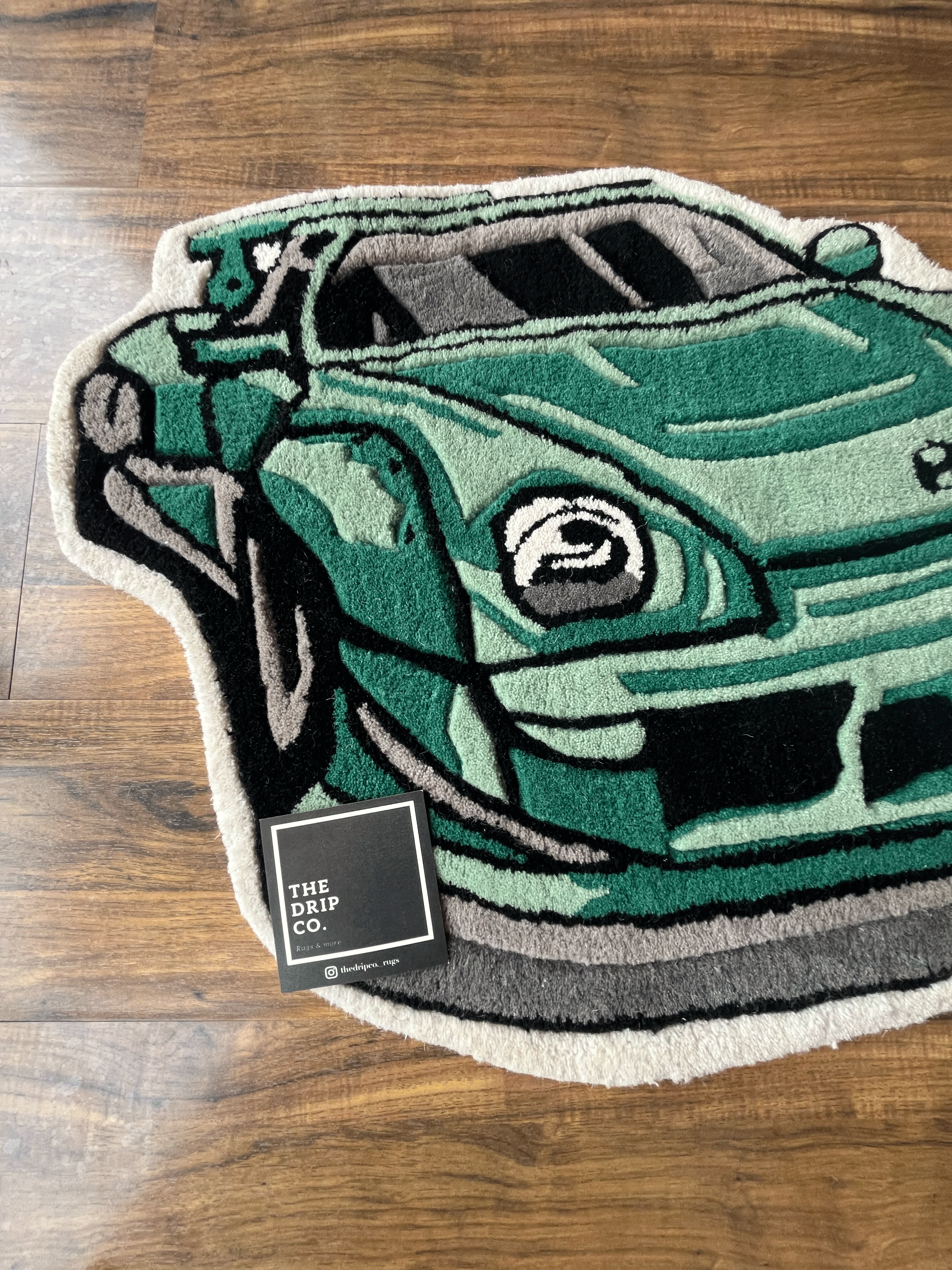 Porsche Car Custom Rug