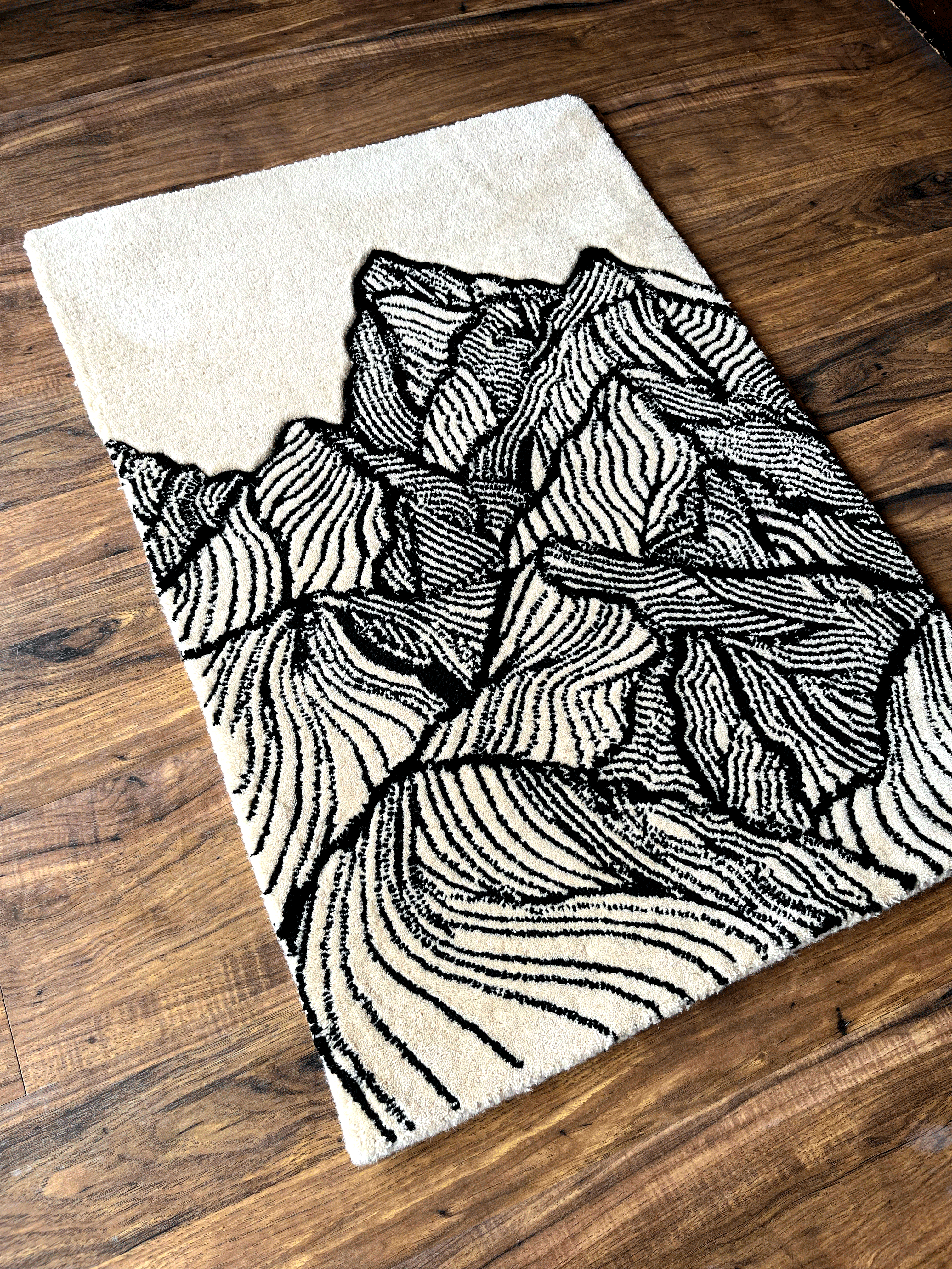 Modern mountain Custom Rug