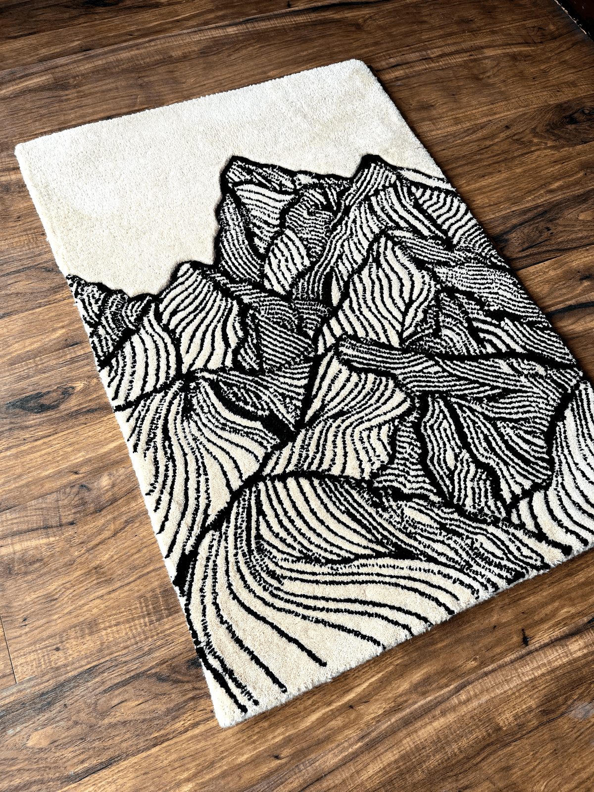 Modern mountain Custom Rug