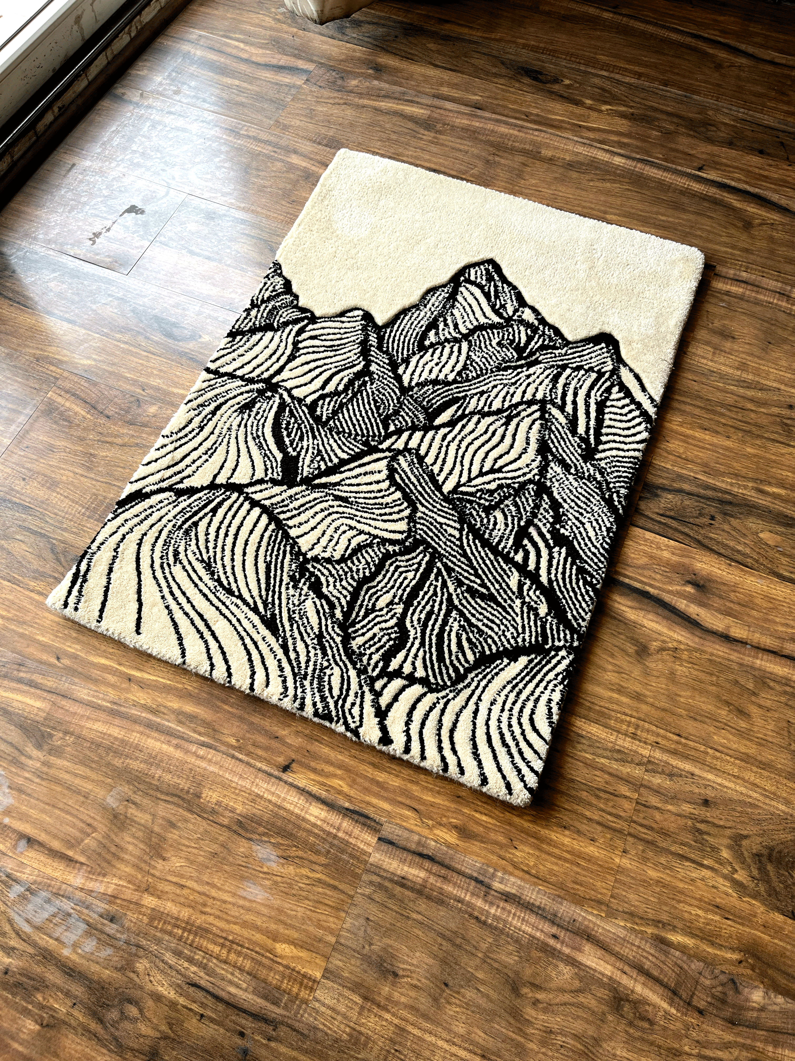 Modern mountain Custom Rug