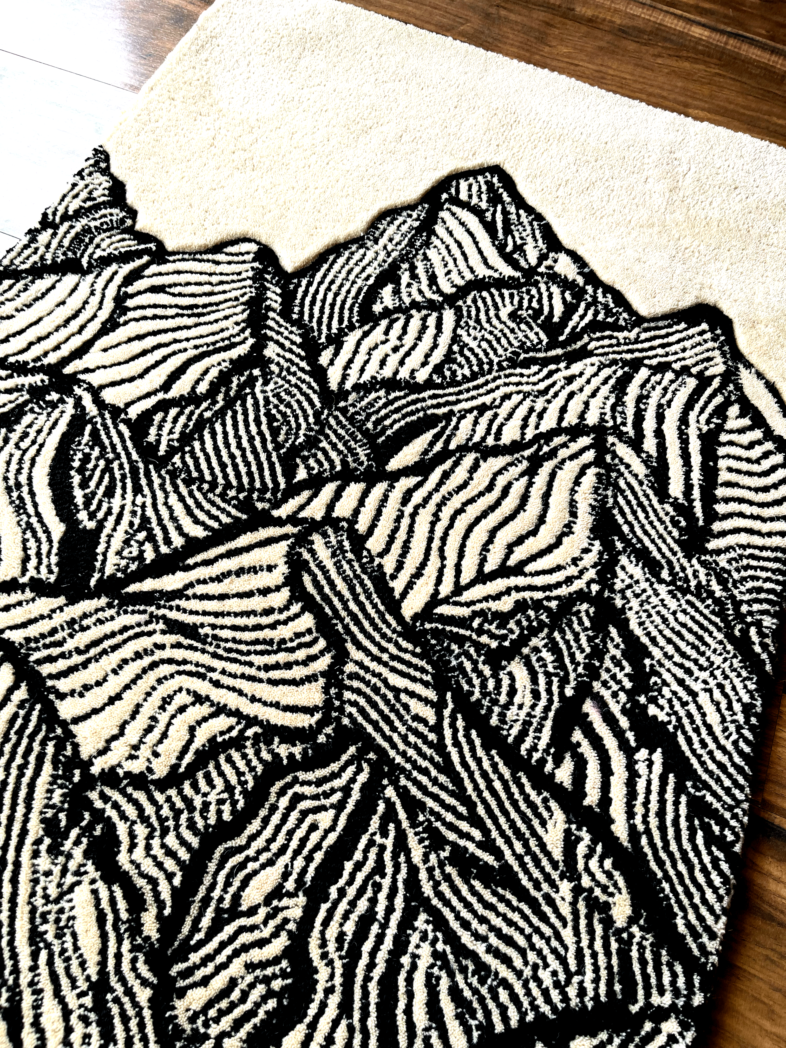 Modern mountain Custom Rug