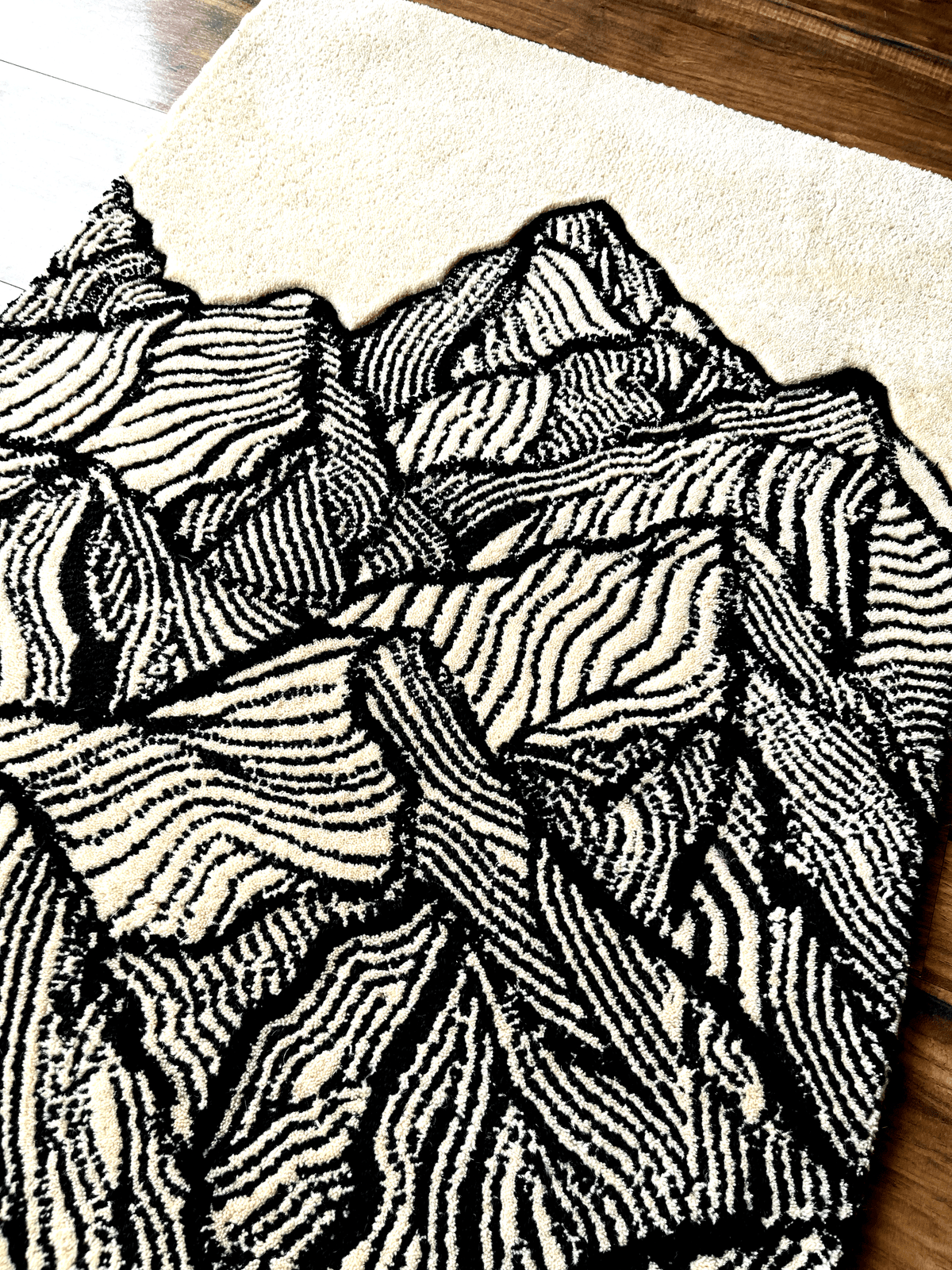 Modern mountain Custom Rug