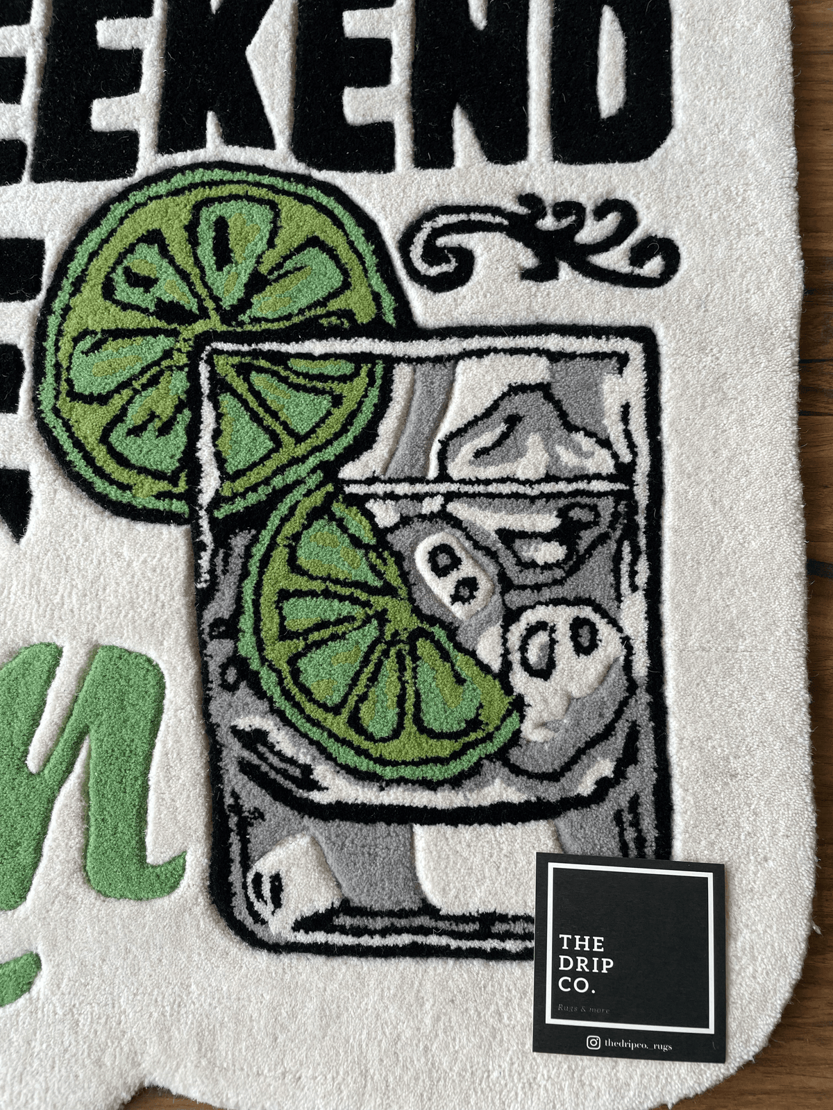 Let the Weekend Be Gin Custom Rug