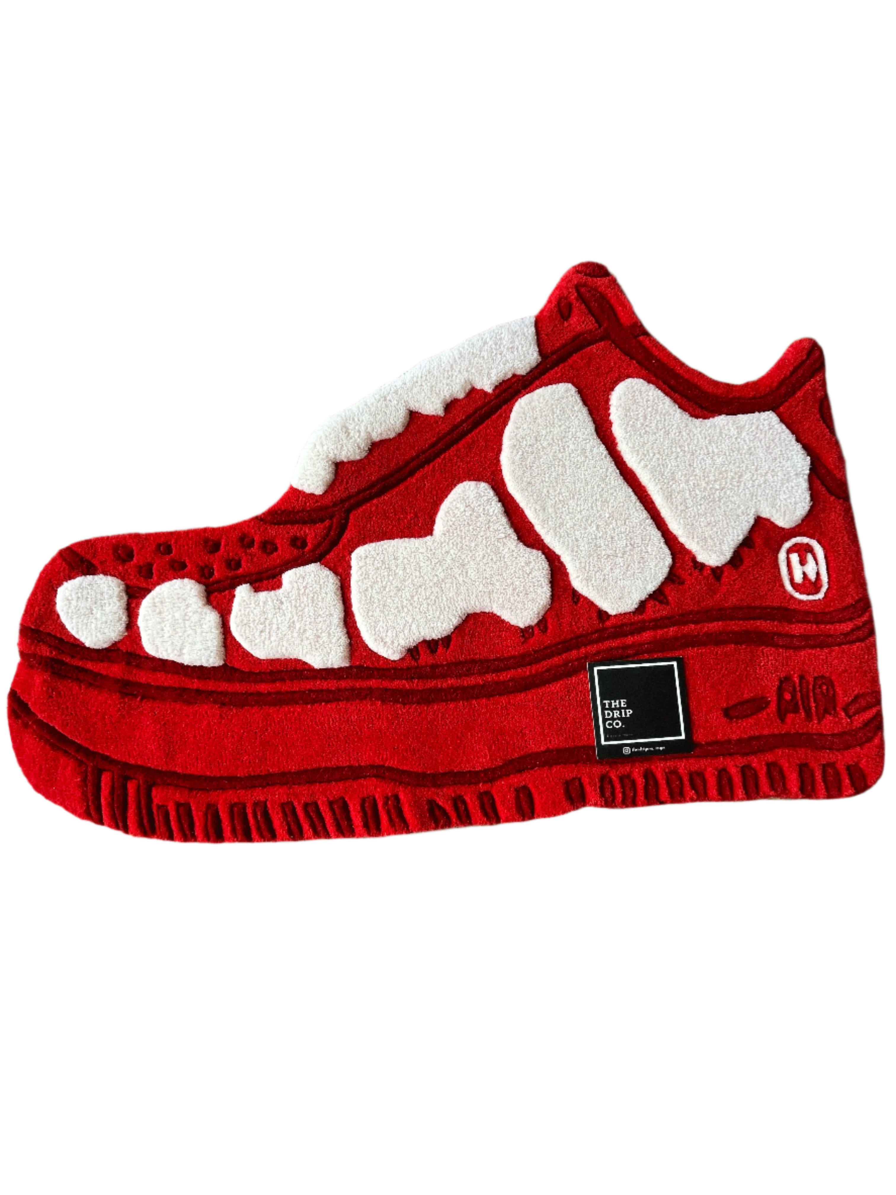 Red High Low sneaker Custom Rug