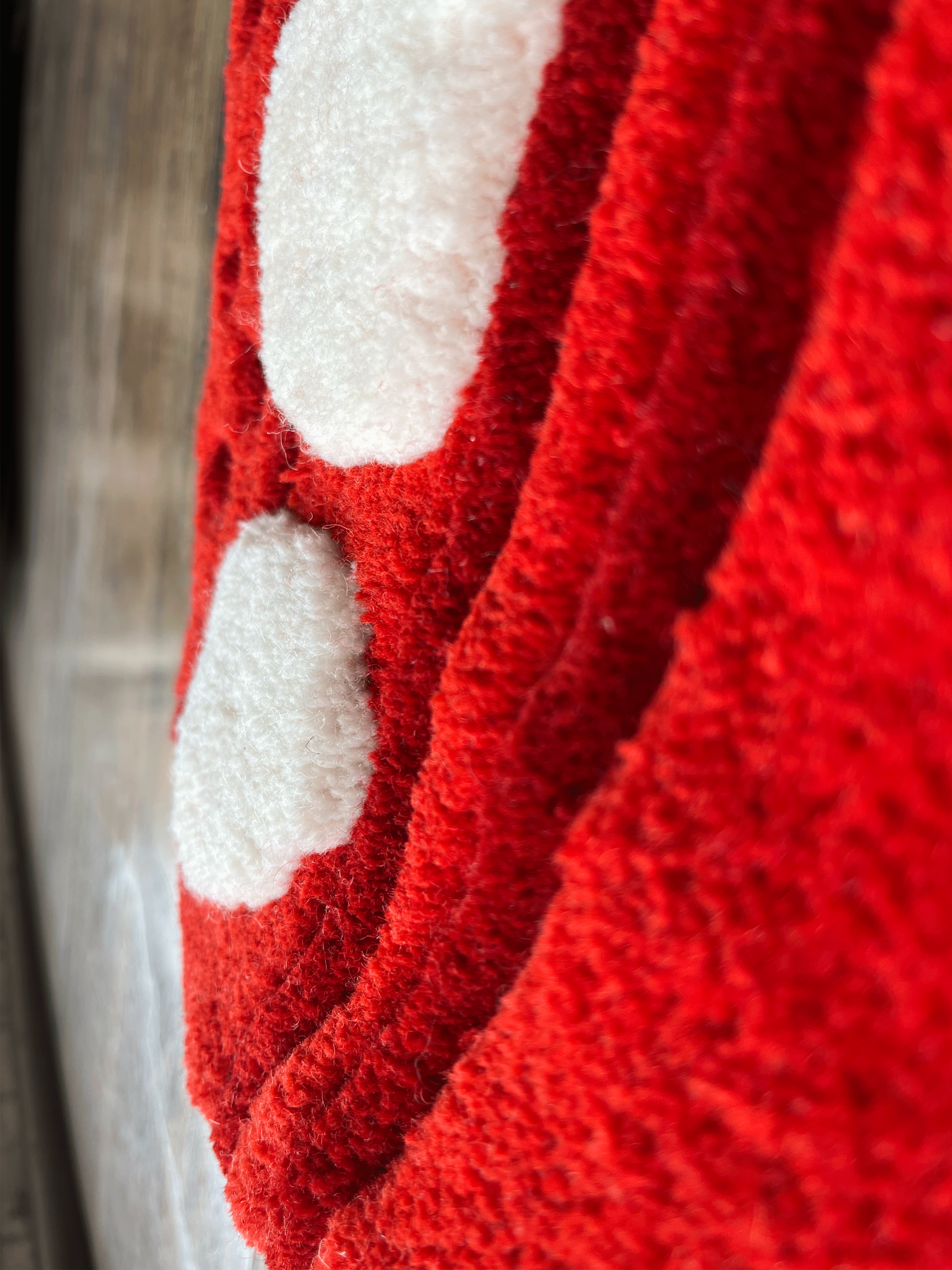 Red High Low sneaker Custom Rug