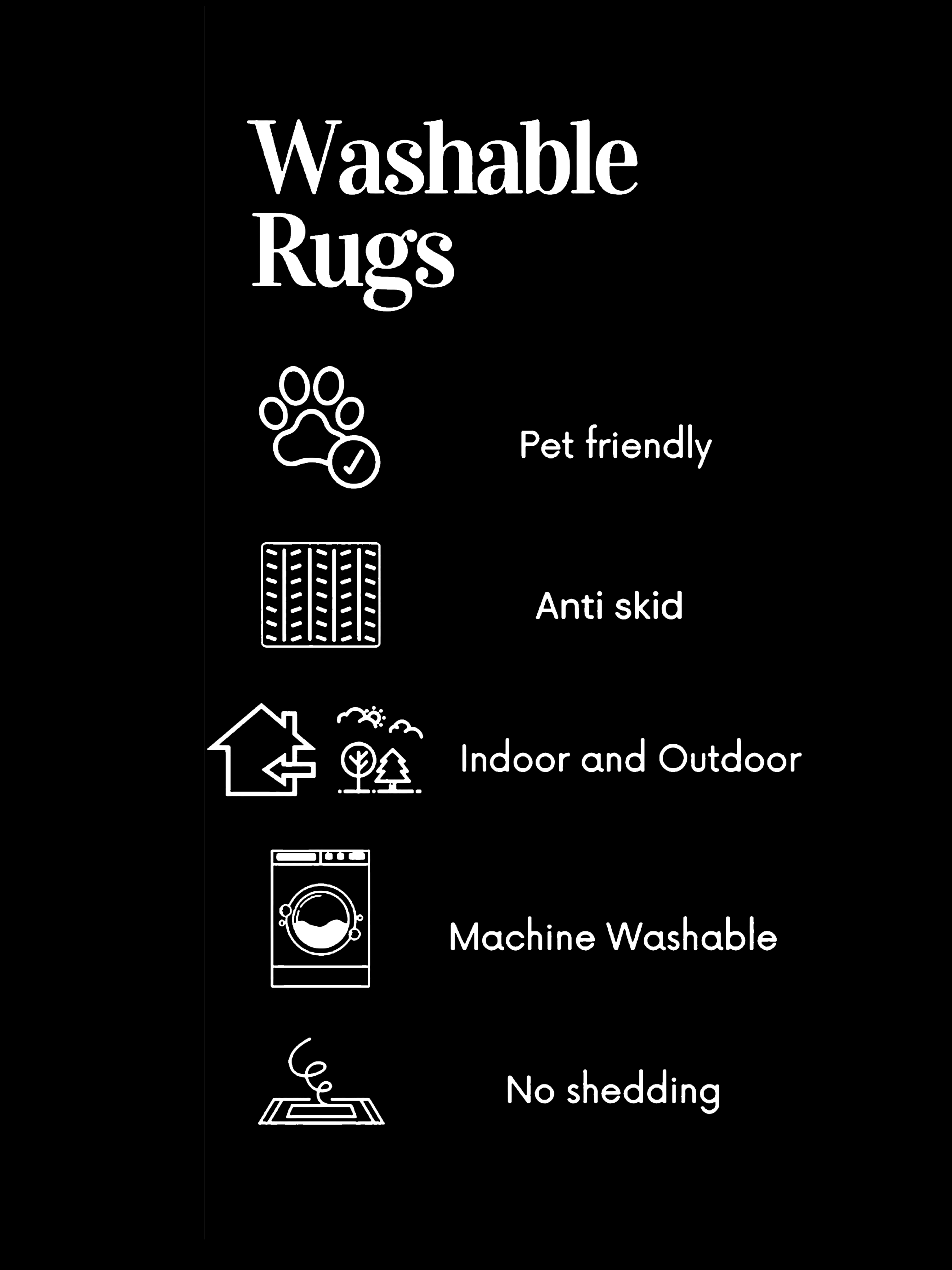 Dog Smoking Traditional Washable Custom Rug