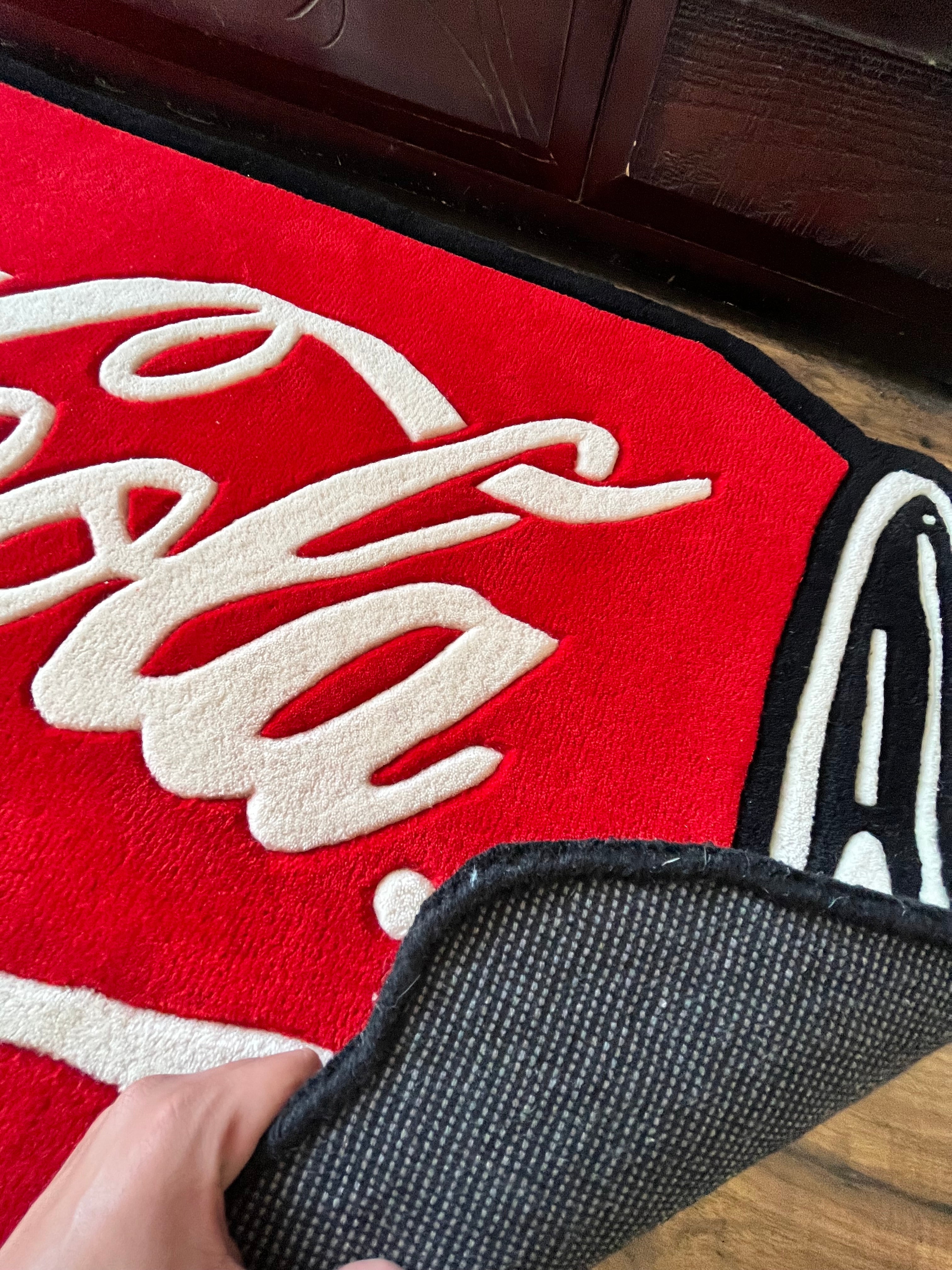 Cola Can Hand Tufted Custom Rug