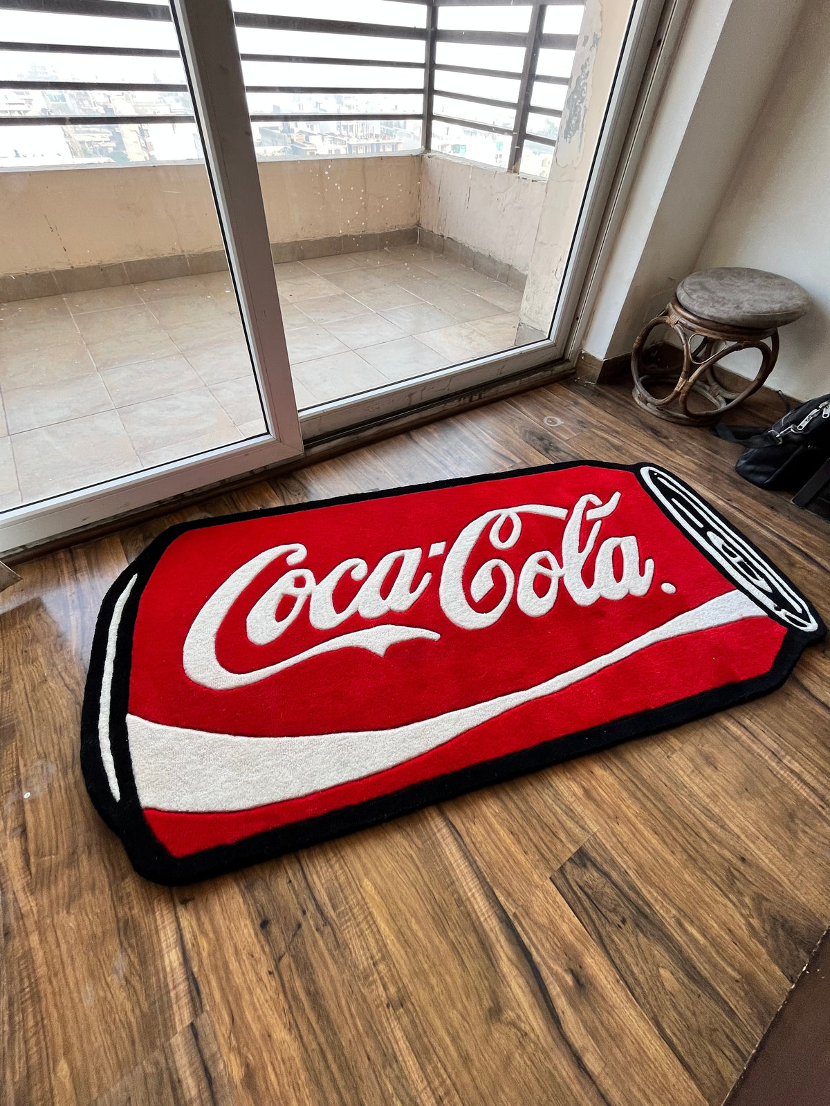 Cola Can Hand Tufted Custom Rug