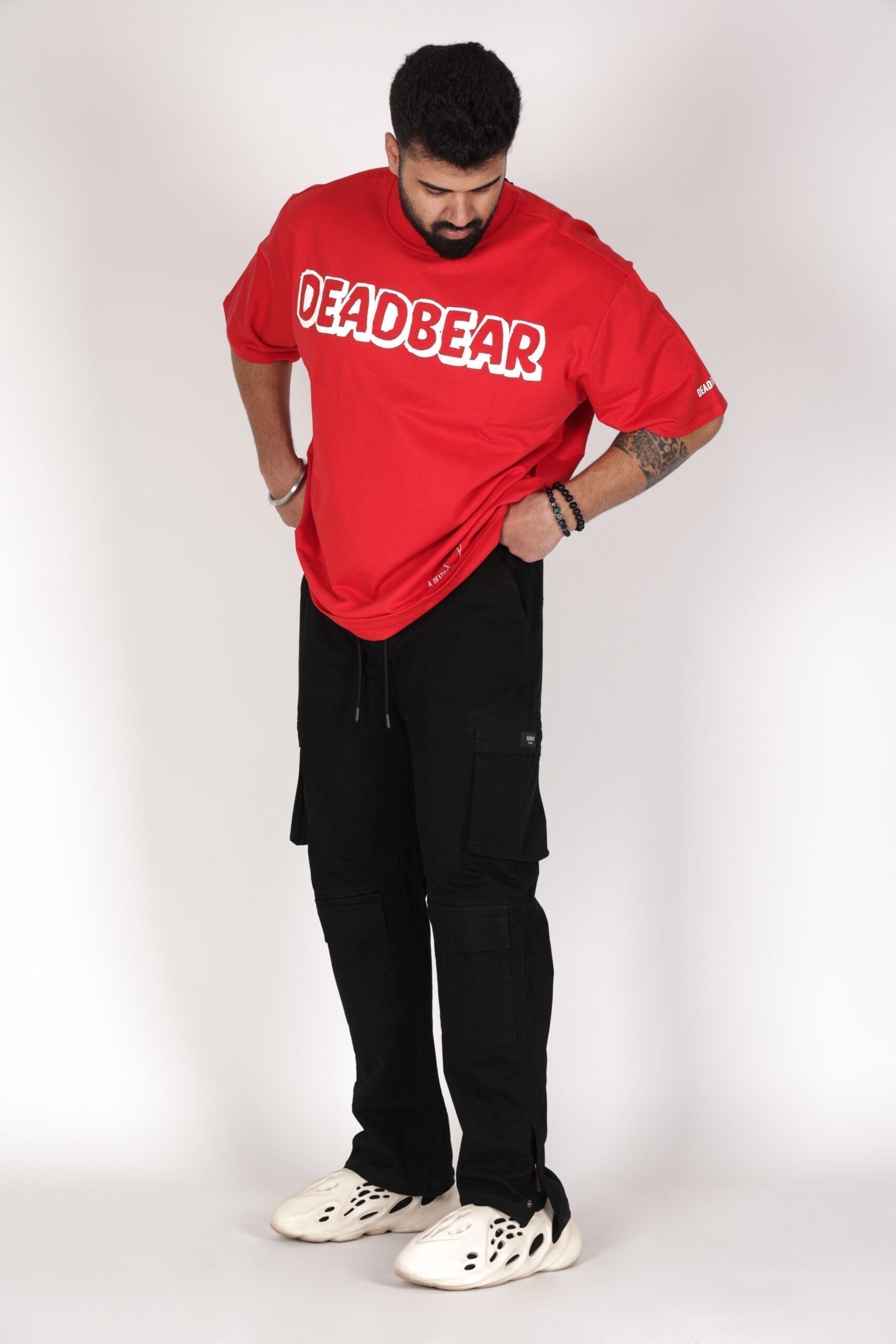 Washed Black Cargo Pants