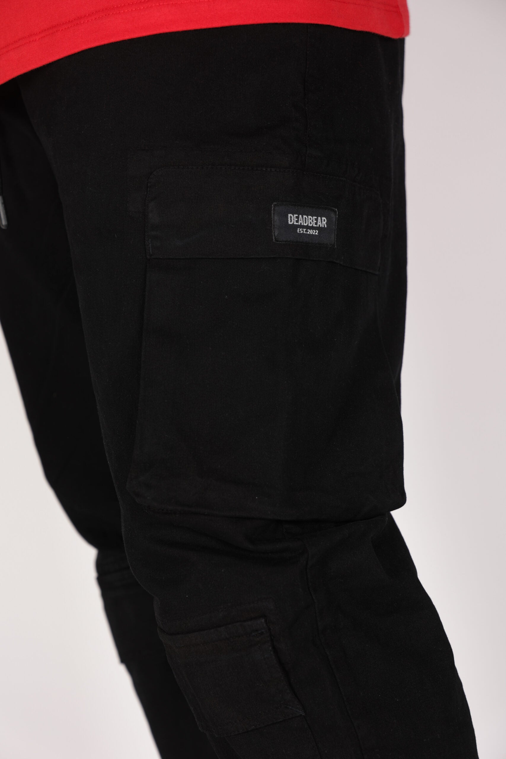 Washed Black Cargo Pants