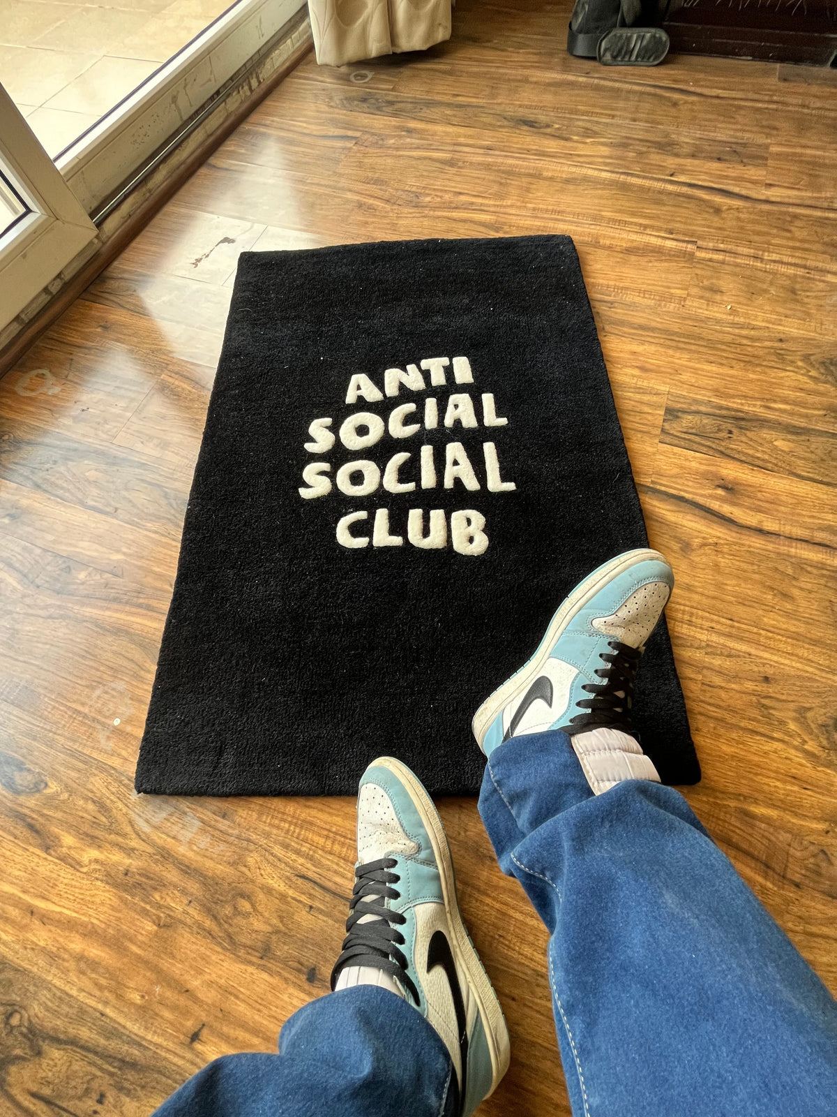 Anti-Social Social-Club Hand Tufted Custom Rug by Drip Co.