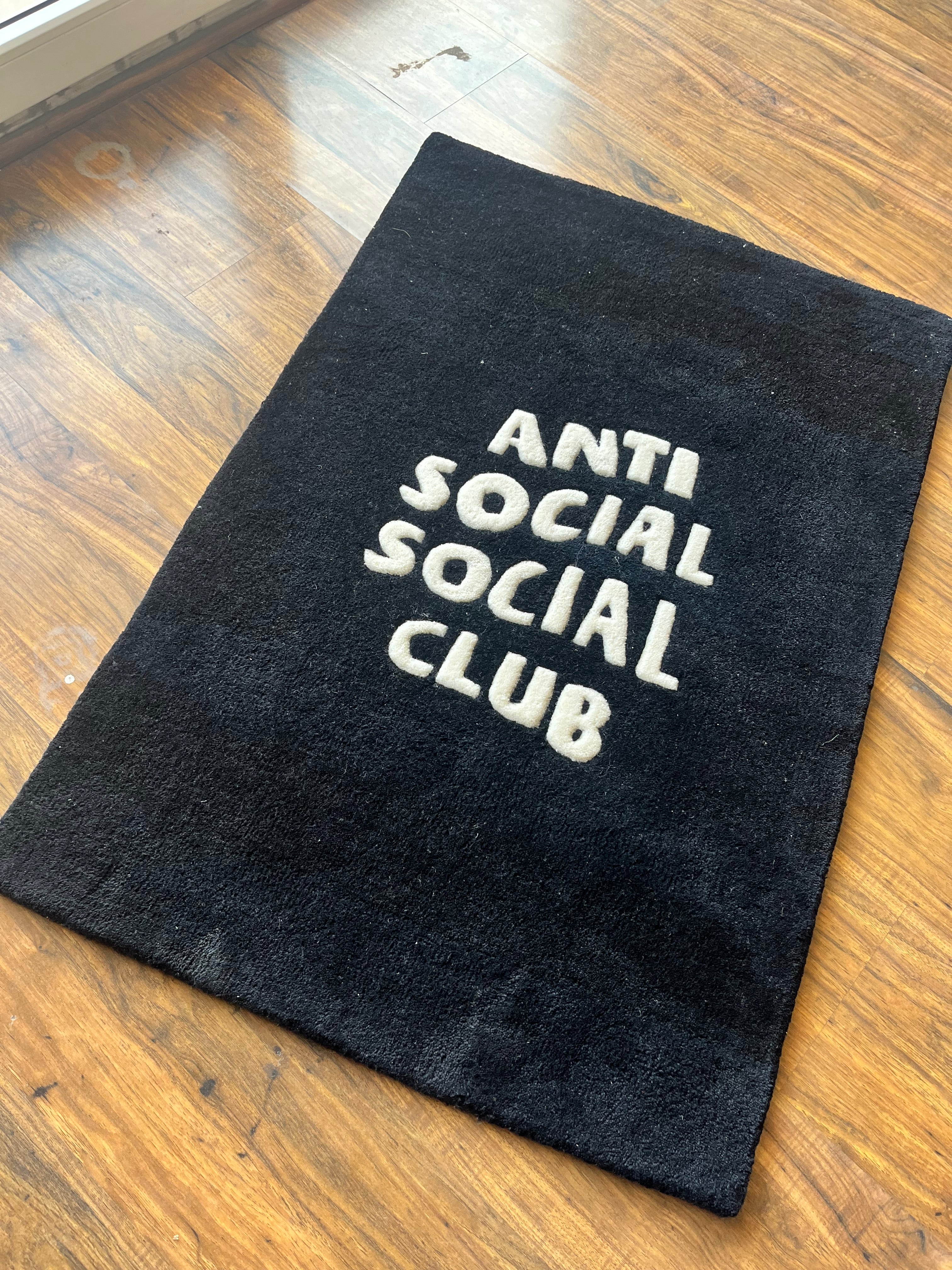 Anti-Social Social-Club Hand Tufted Custom Rug by Drip Co.