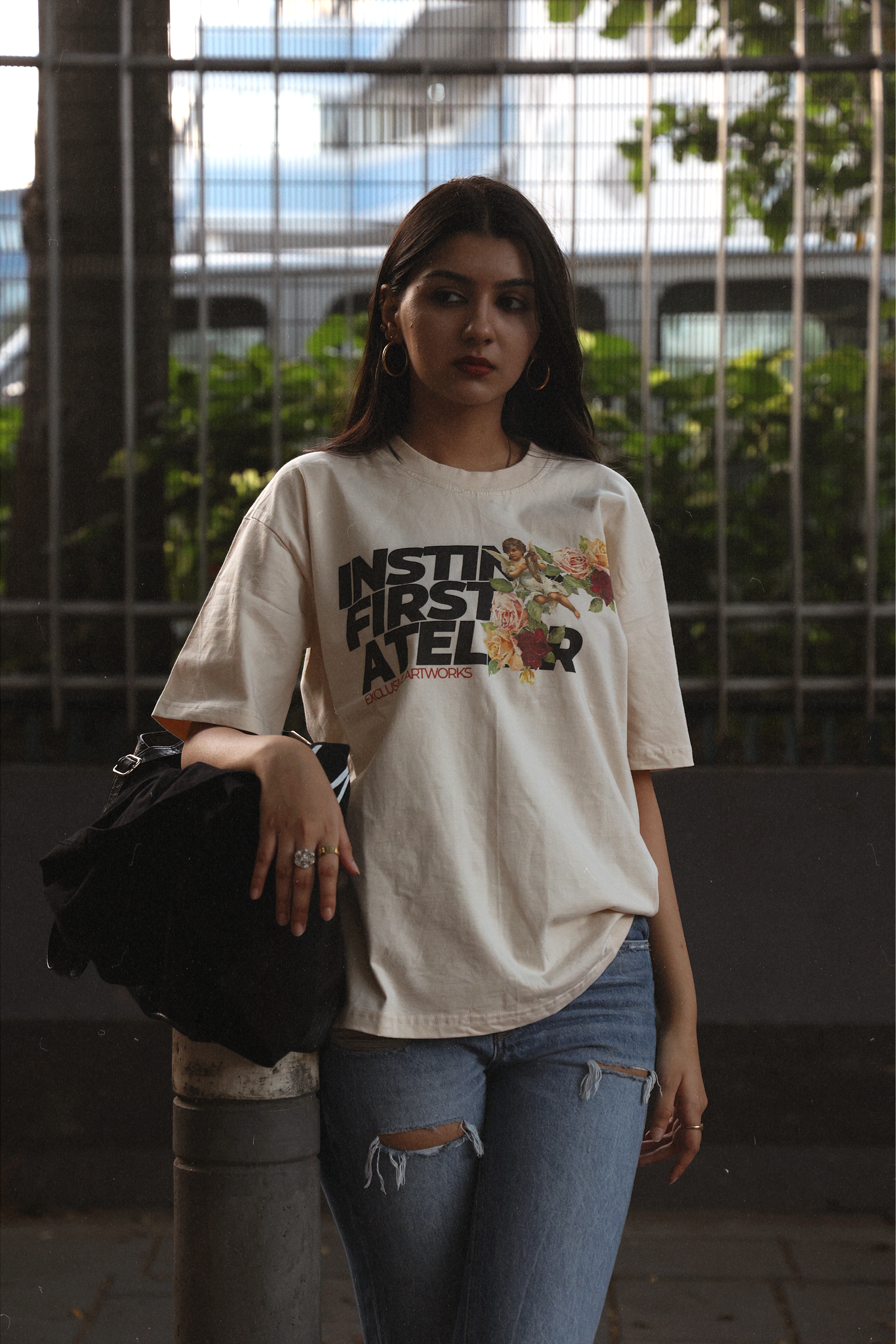 Exclusive Artworks Oversized T-shirt- (Off-White)
