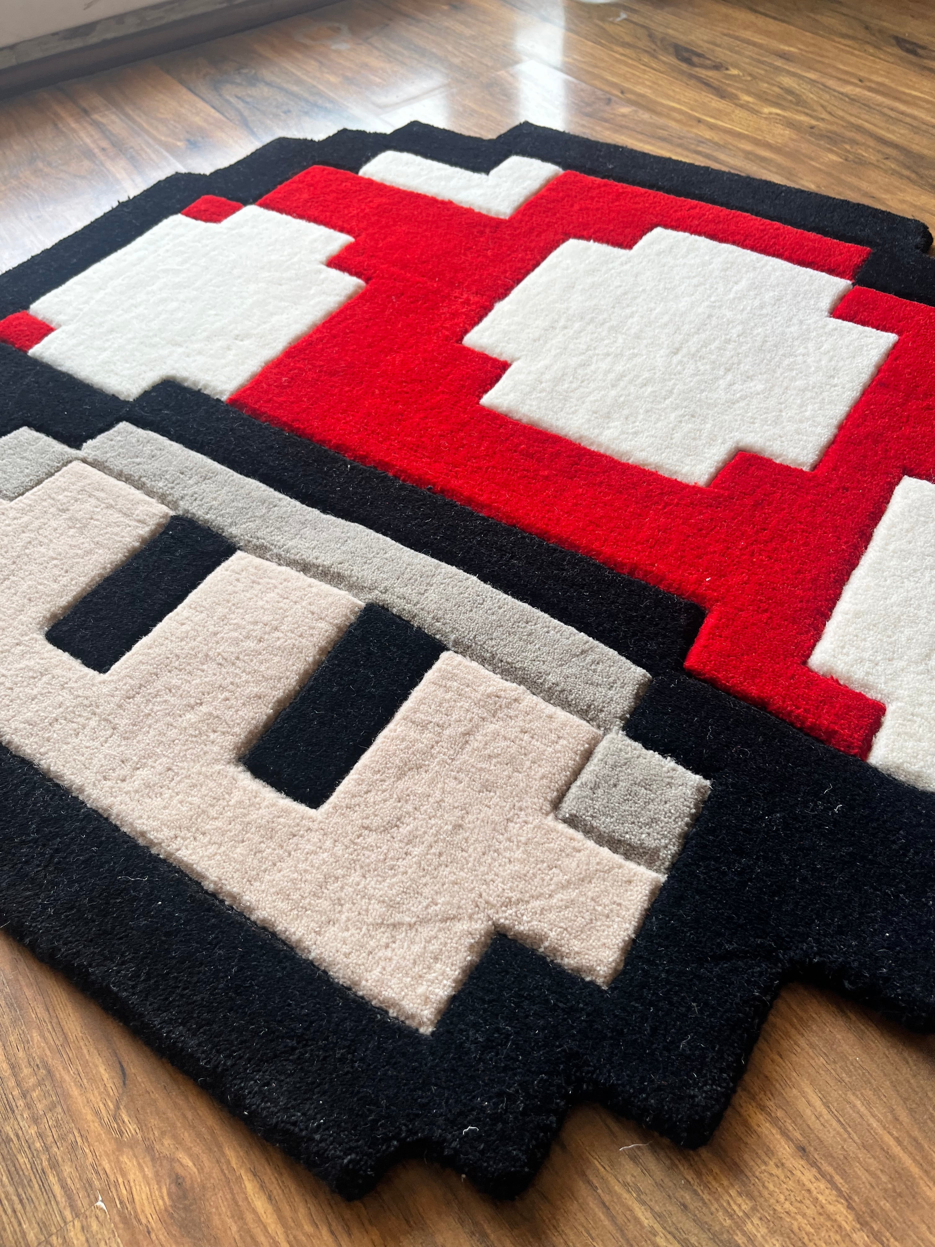 Mushroom Retro Gaming Custom Rug