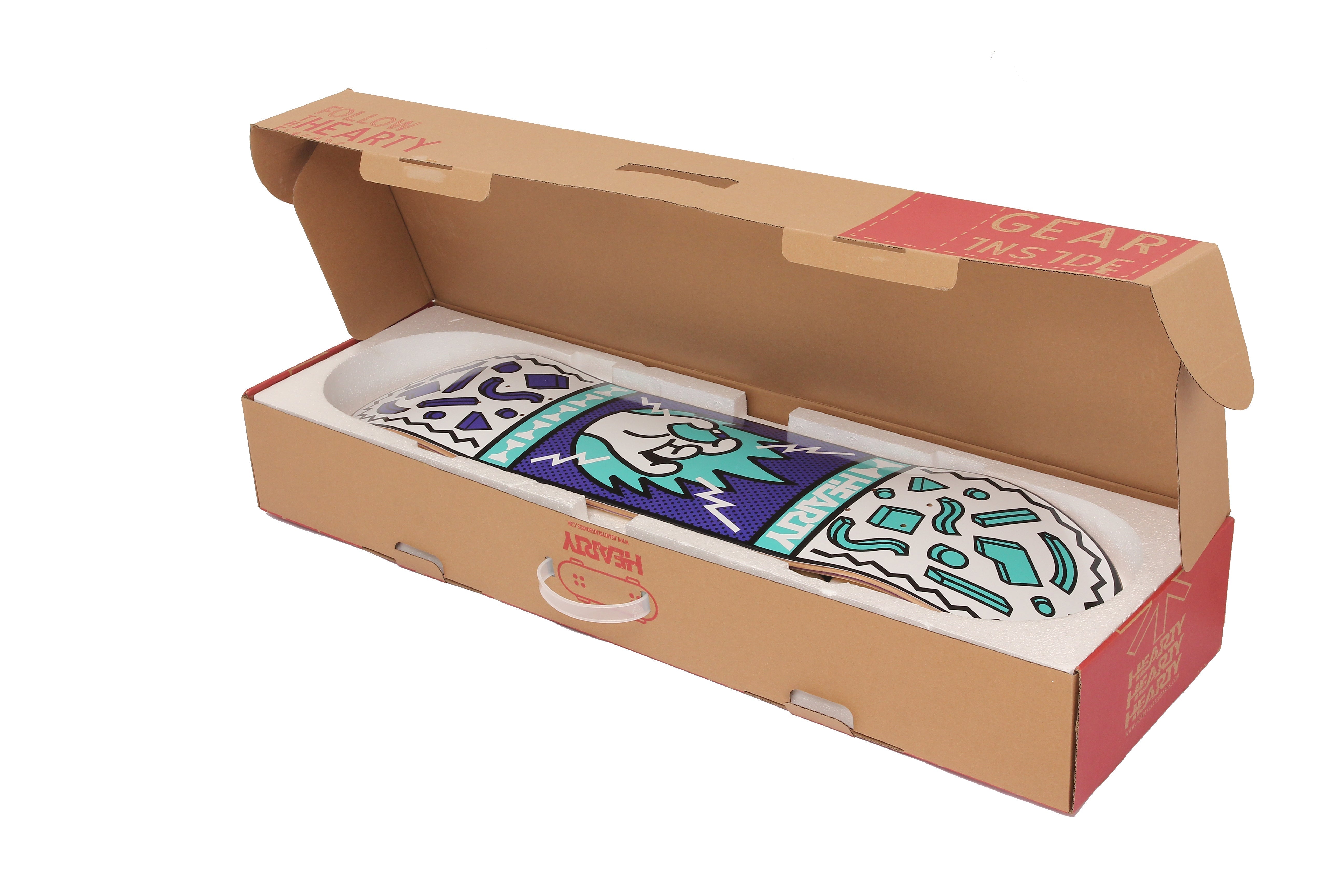 Hearty Pro-Complete Skateboard Pack- Unassembled- 8.0" -Chill Pill Green