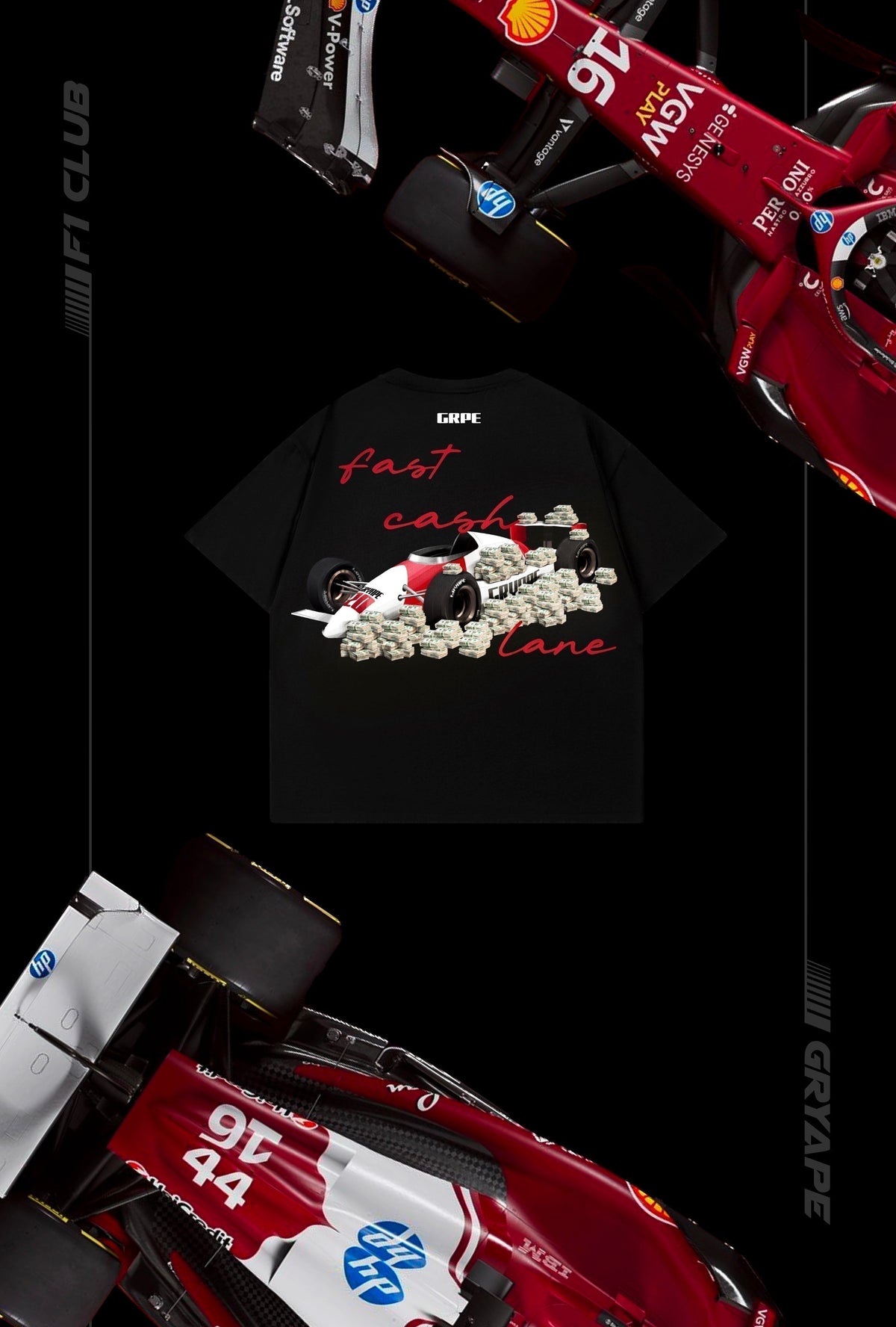 BLACK FAST CASH T-SHIRT