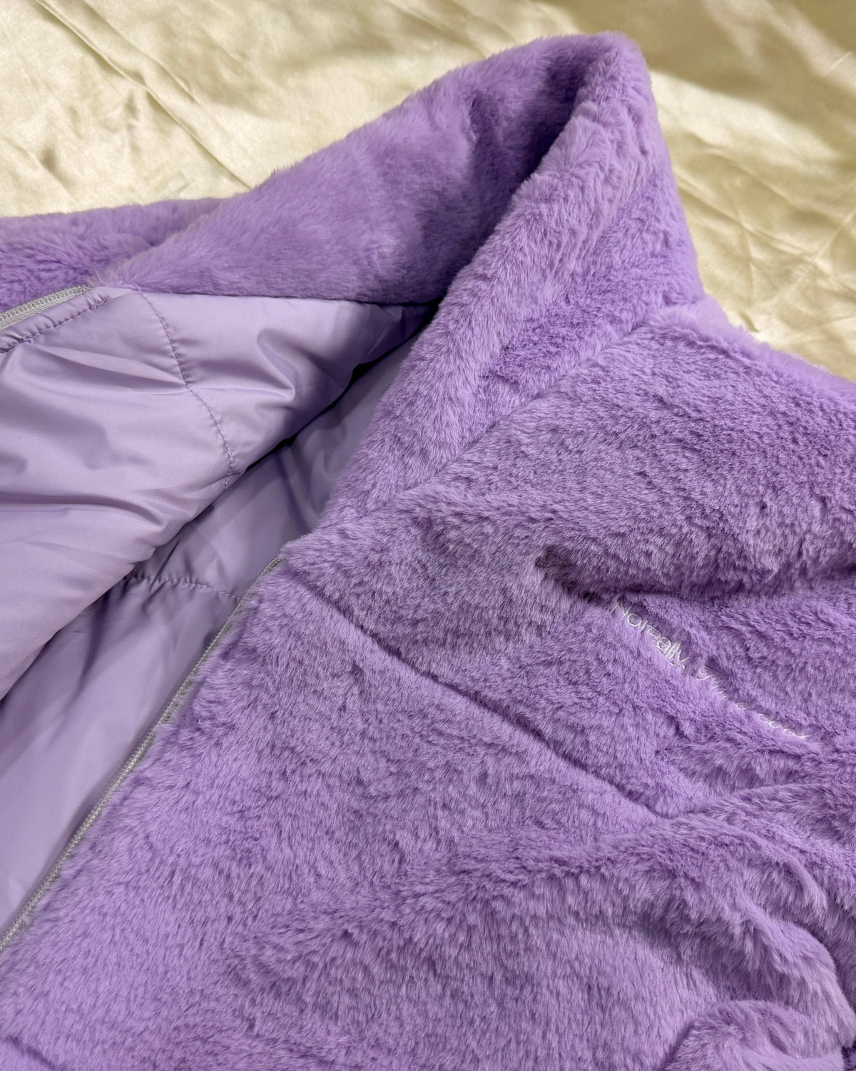 Cushion Cookie Puff Jacket | Lavender