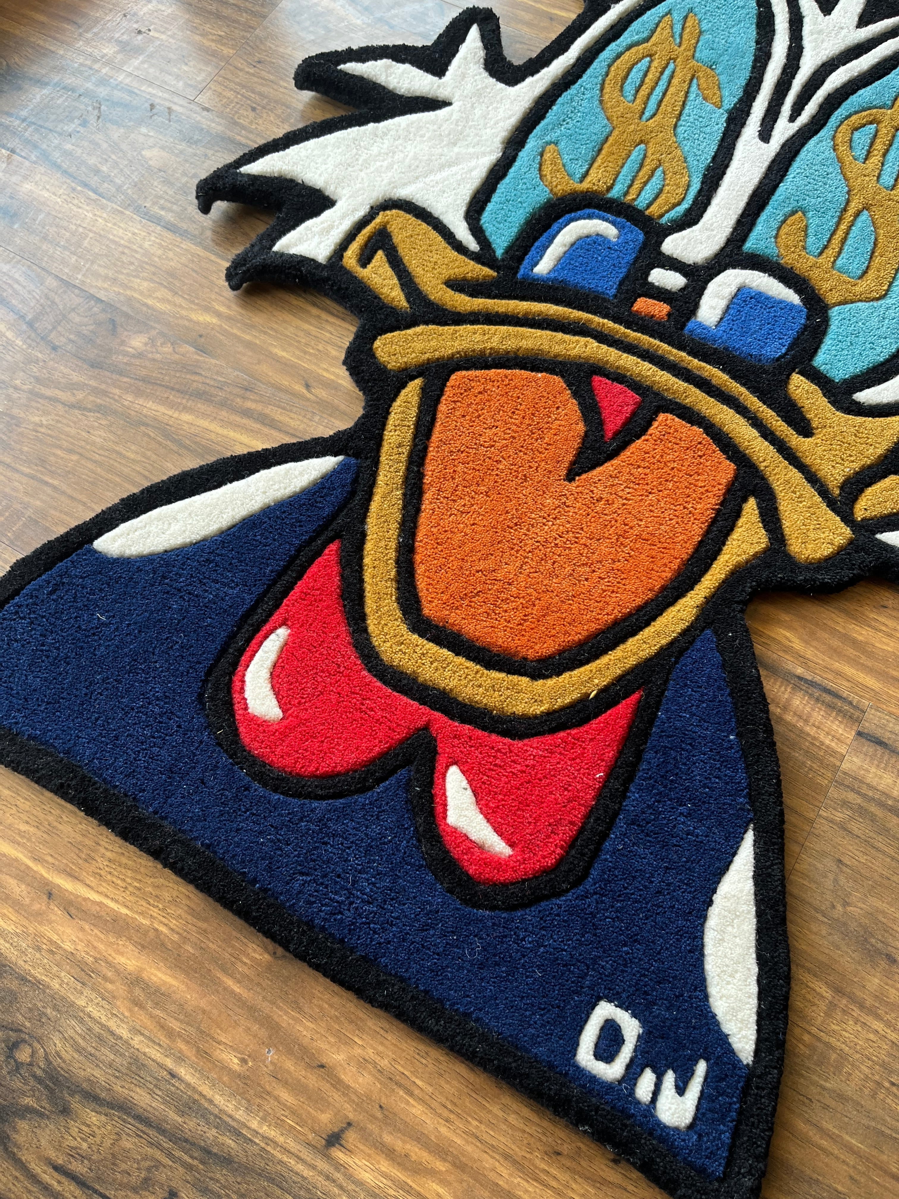Dapper Dollar Duck Custom Rug