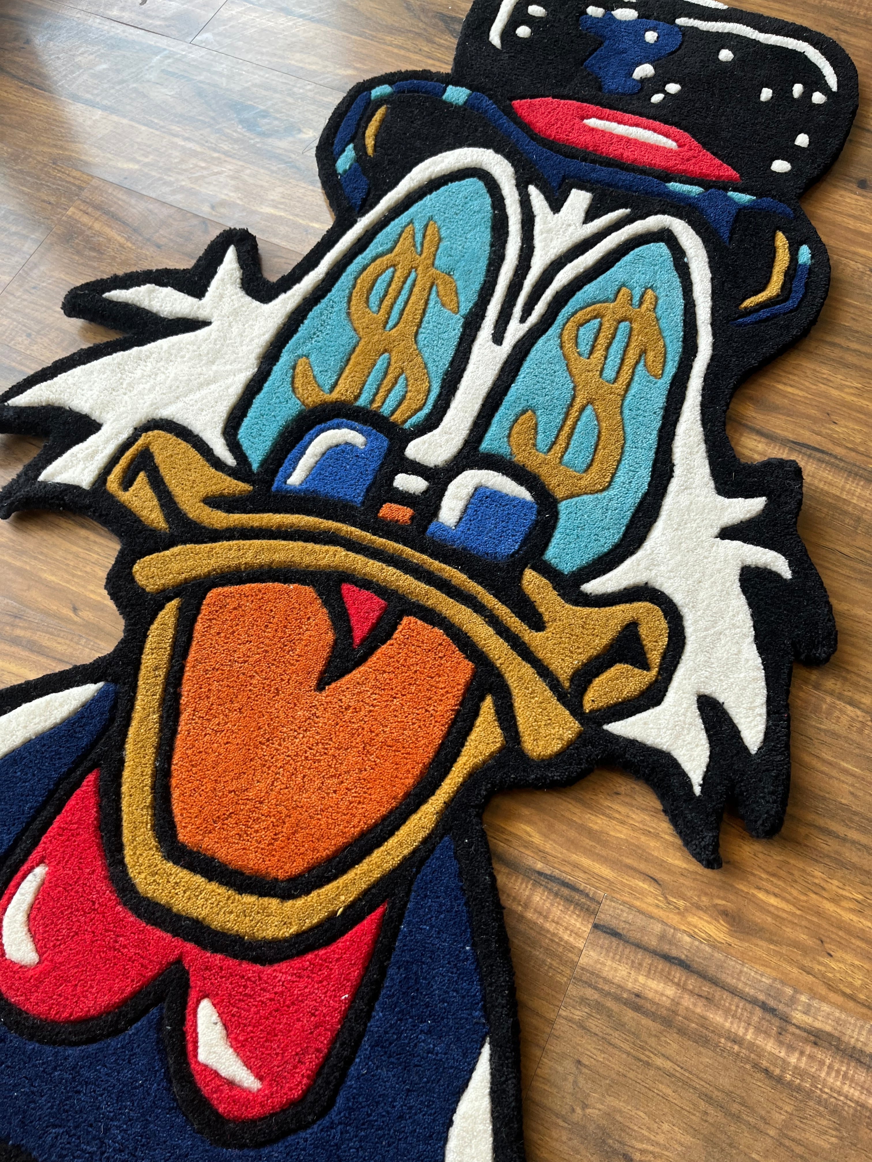 Dapper Dollar Duck Custom Rug