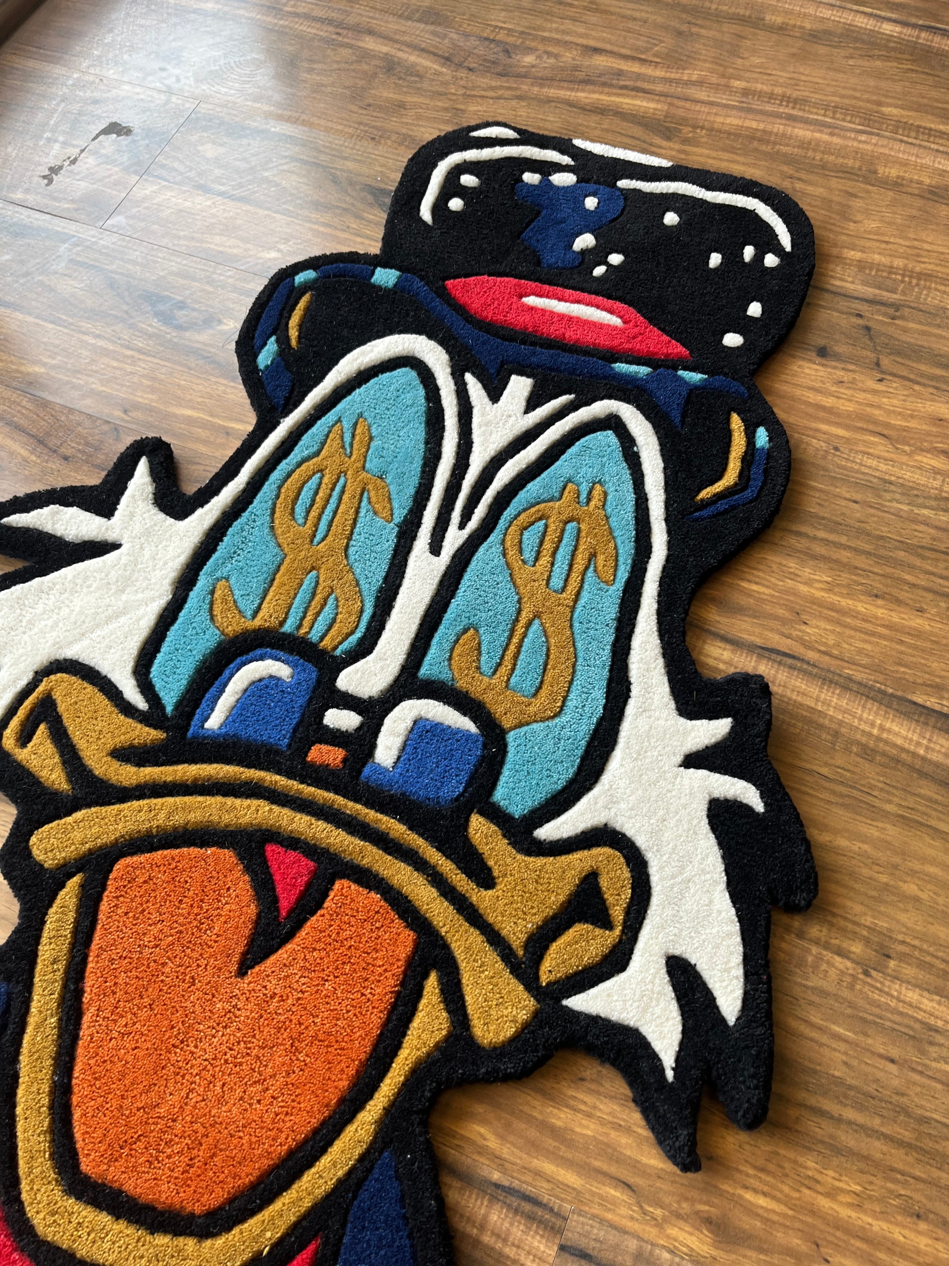 Dapper Dollar Duck Custom Rug