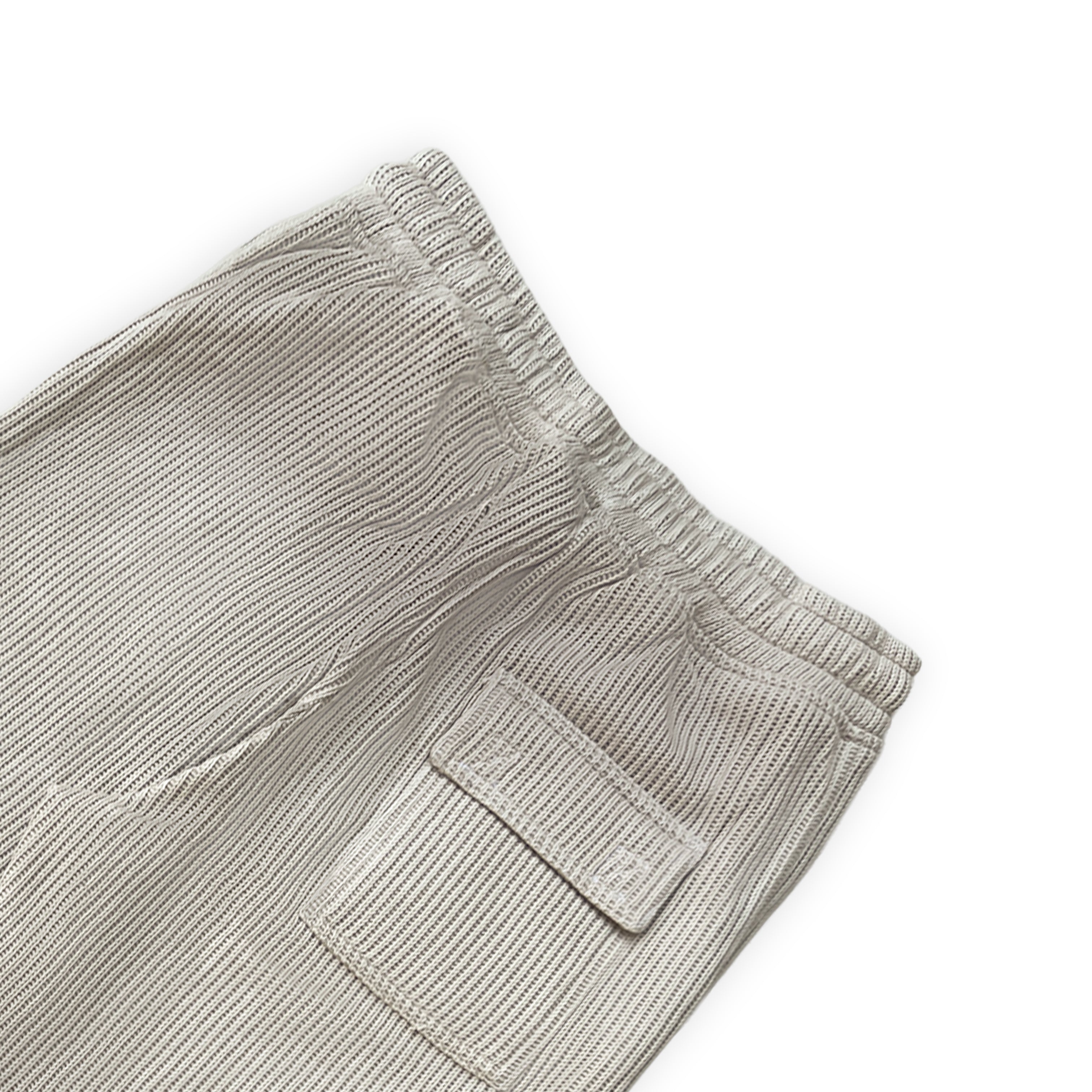 SWEATER KNIT FABRIC PANT(CREAM)