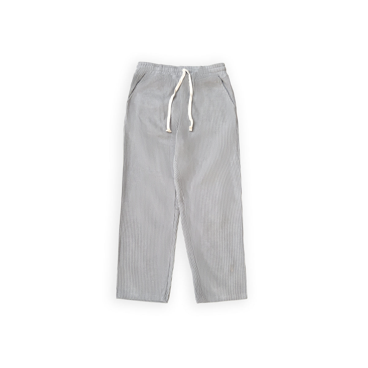 SWEATER KNIT FABRIC PANT(LIGHT GREY)