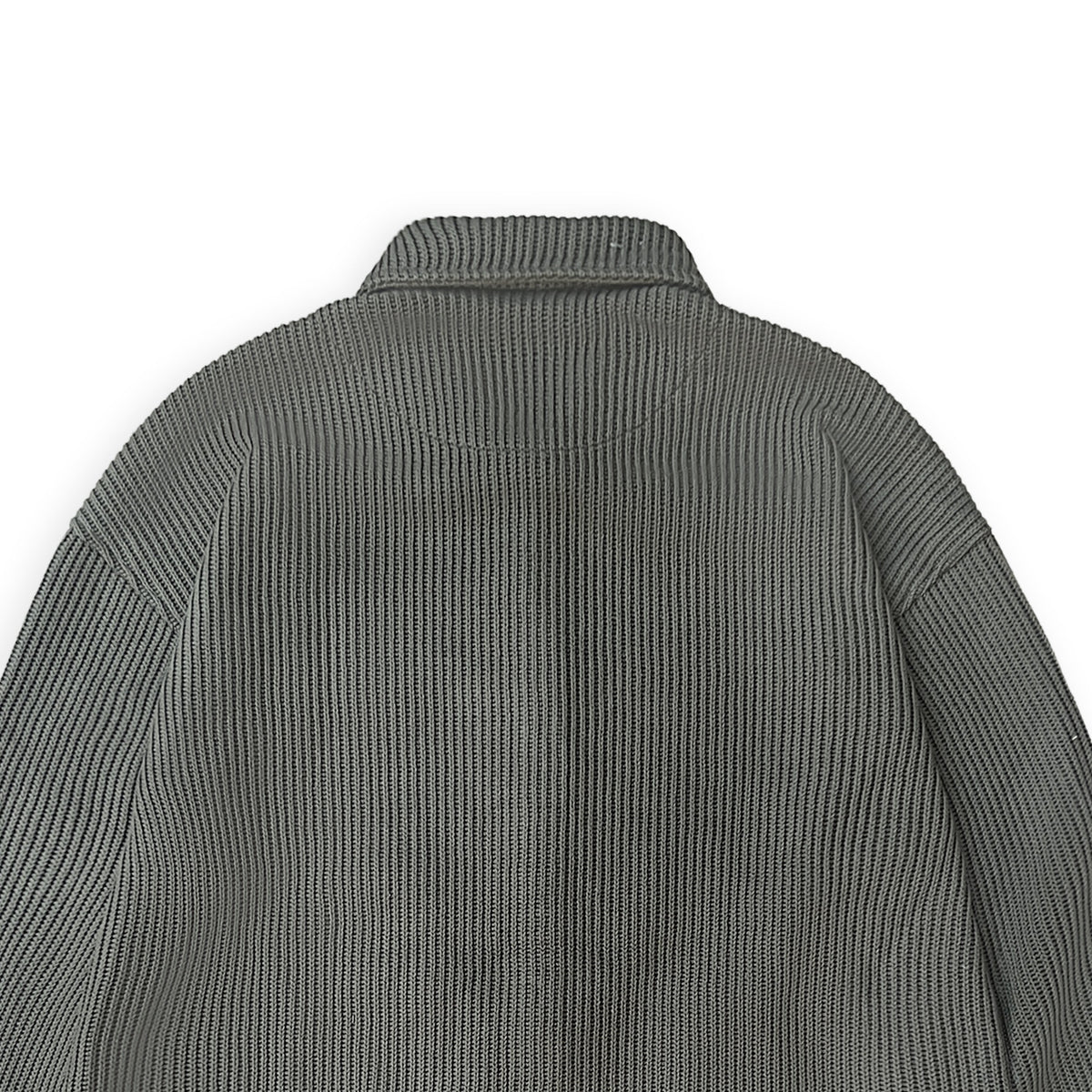SWEATER KNIT FABRIC SHIRT(OLIVE)