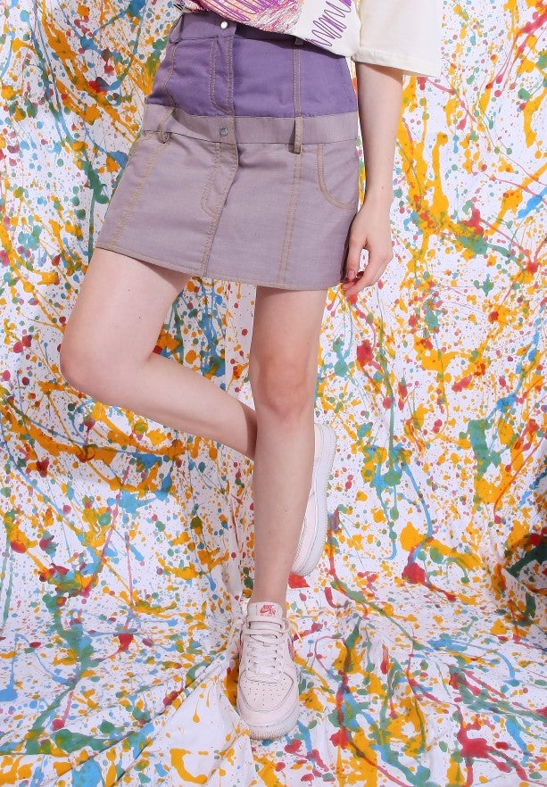 Ensemble Purple Skirt