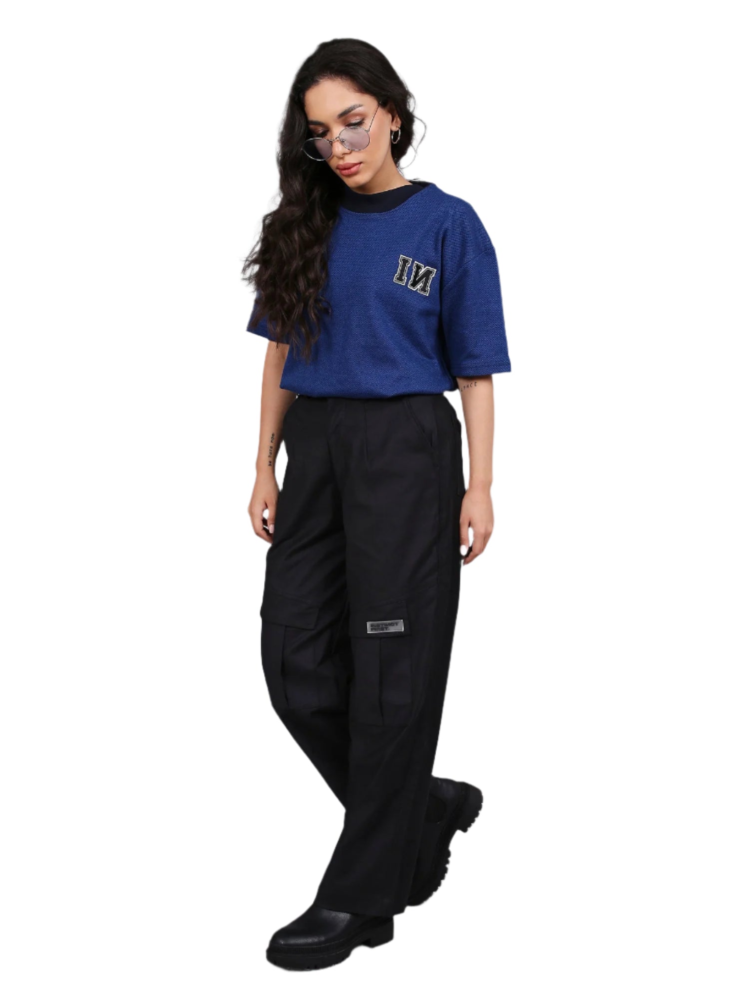 Black Oversized Cargo pants