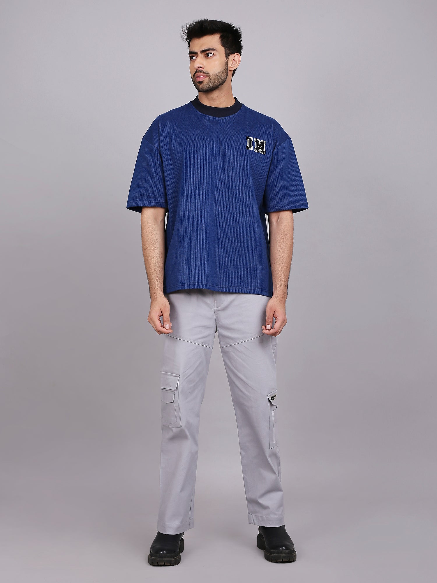 Blue Beats - Oversized T-shirt (Blue)