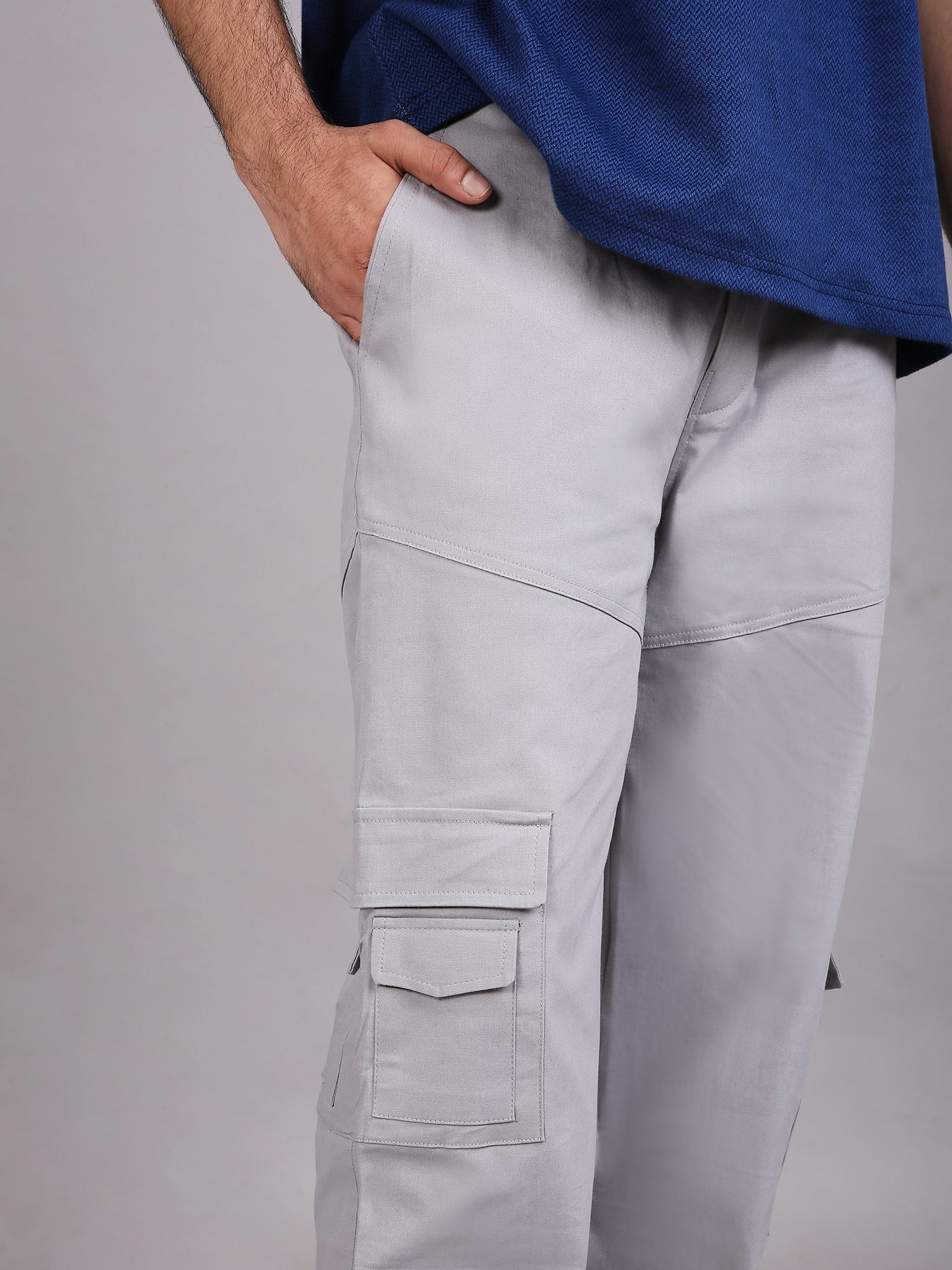 Oversized cargo pants(Grey)