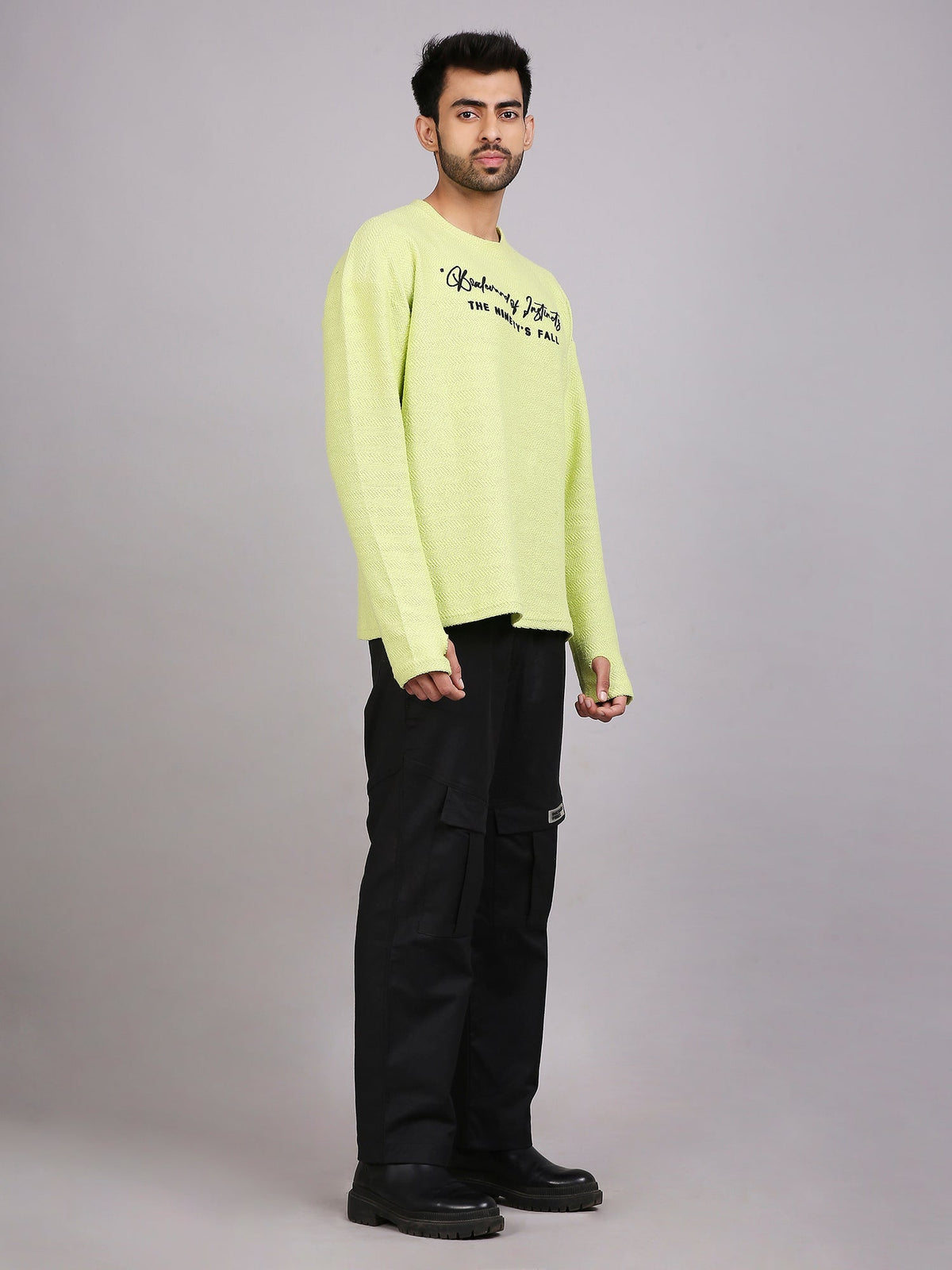 Oversized Cargo pants (Black)