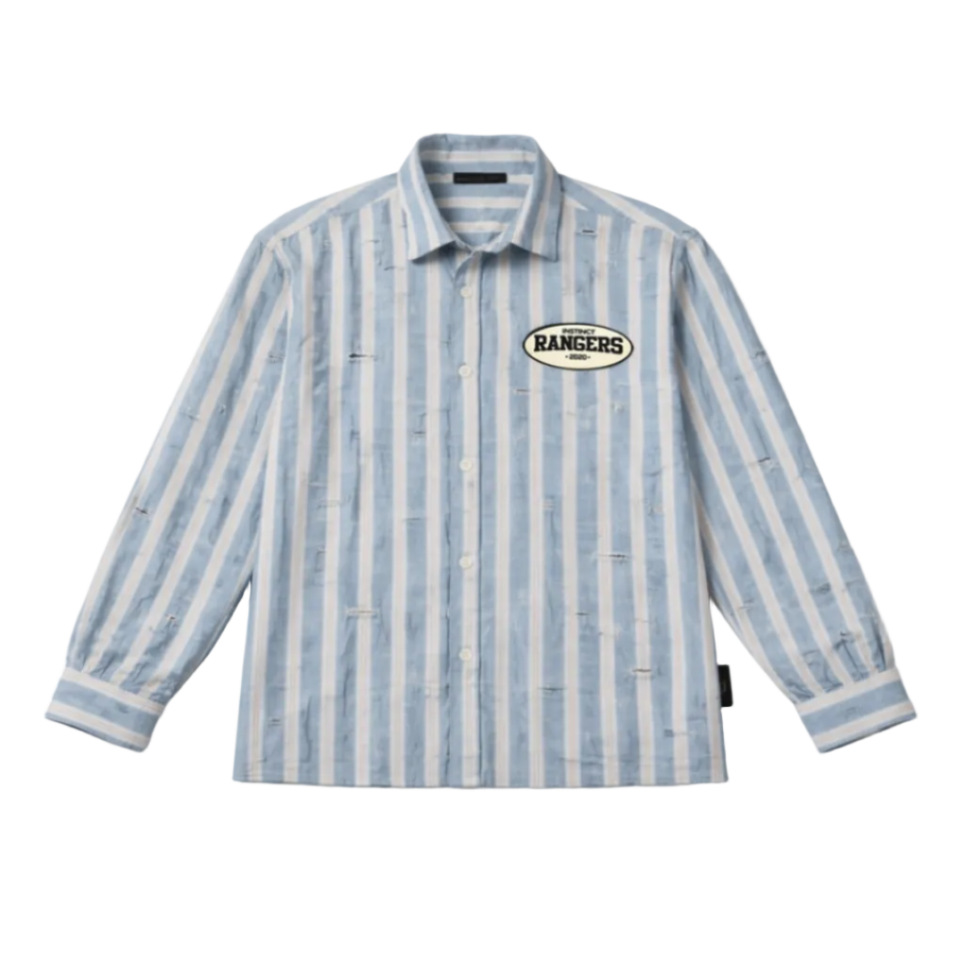 Distressed Shirt (Sky Blue )