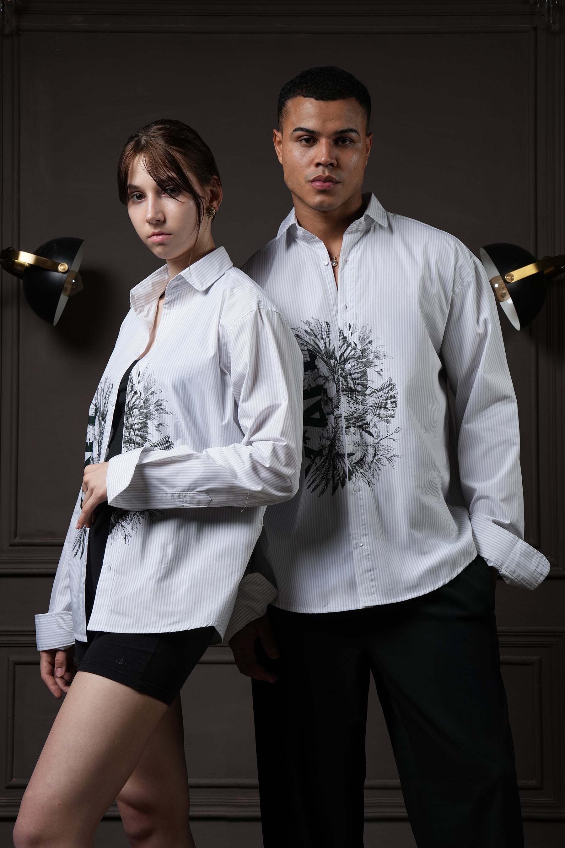 Overlay - Grey Pinstripes