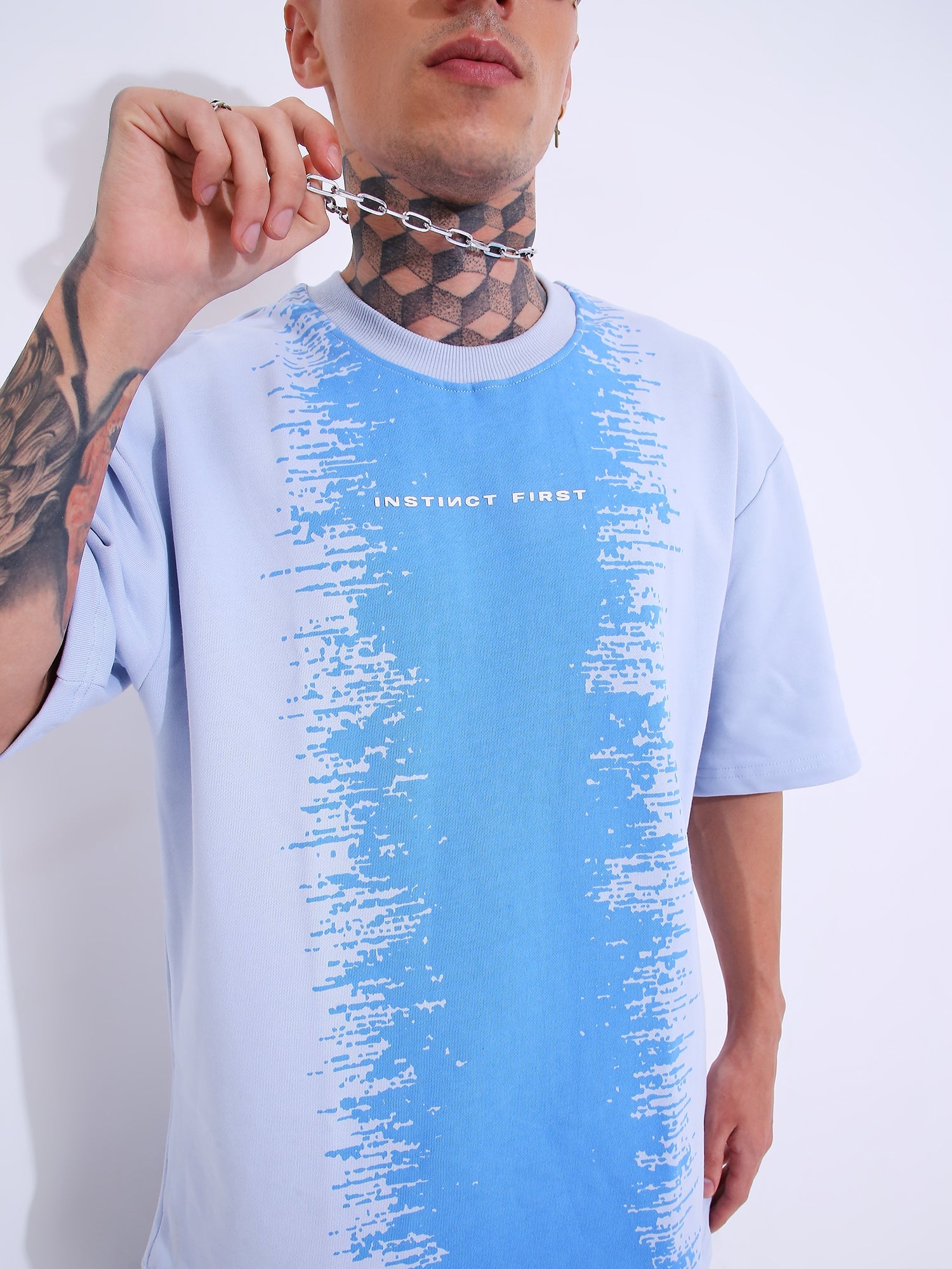 Blue Moon - Oversized T-shirt (White)