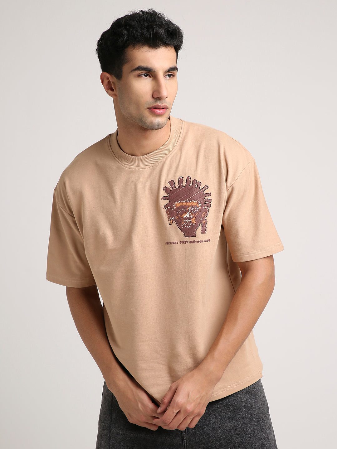 Tribal - Oversized T-shirt (Beige)