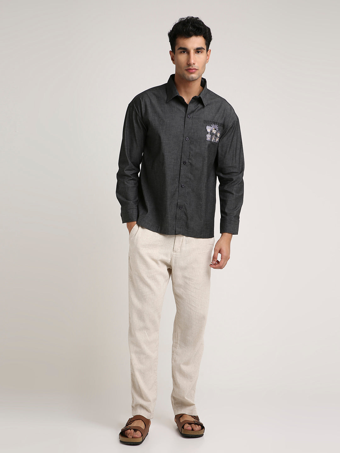 Tribal Shirt - (Charcoal)