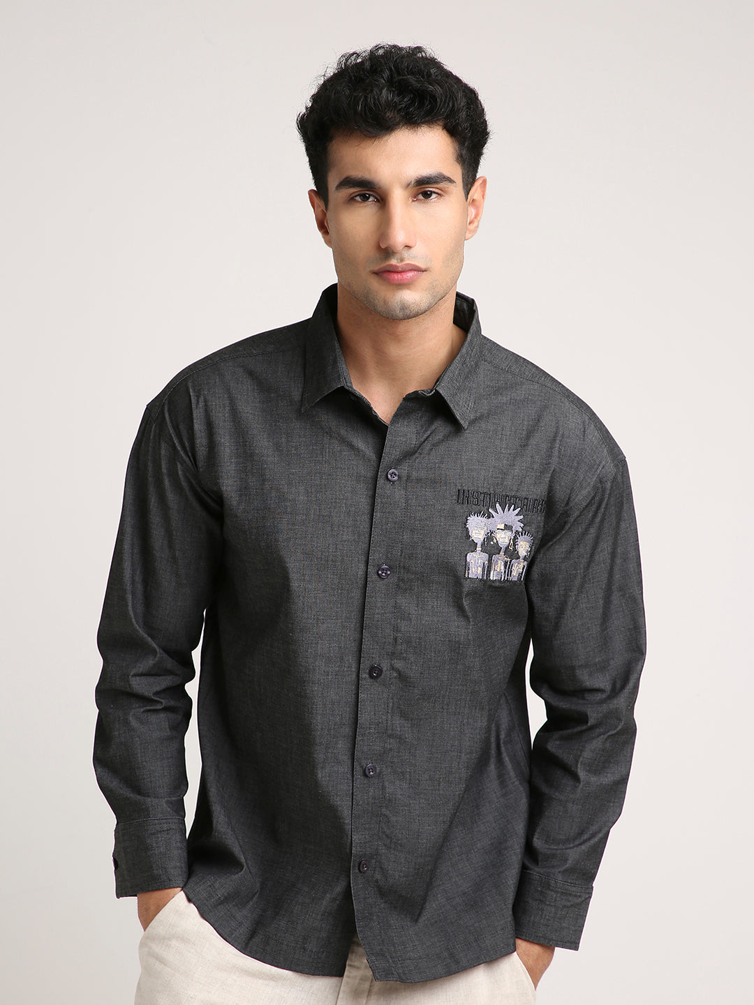 Tribal Shirt - (Charcoal)