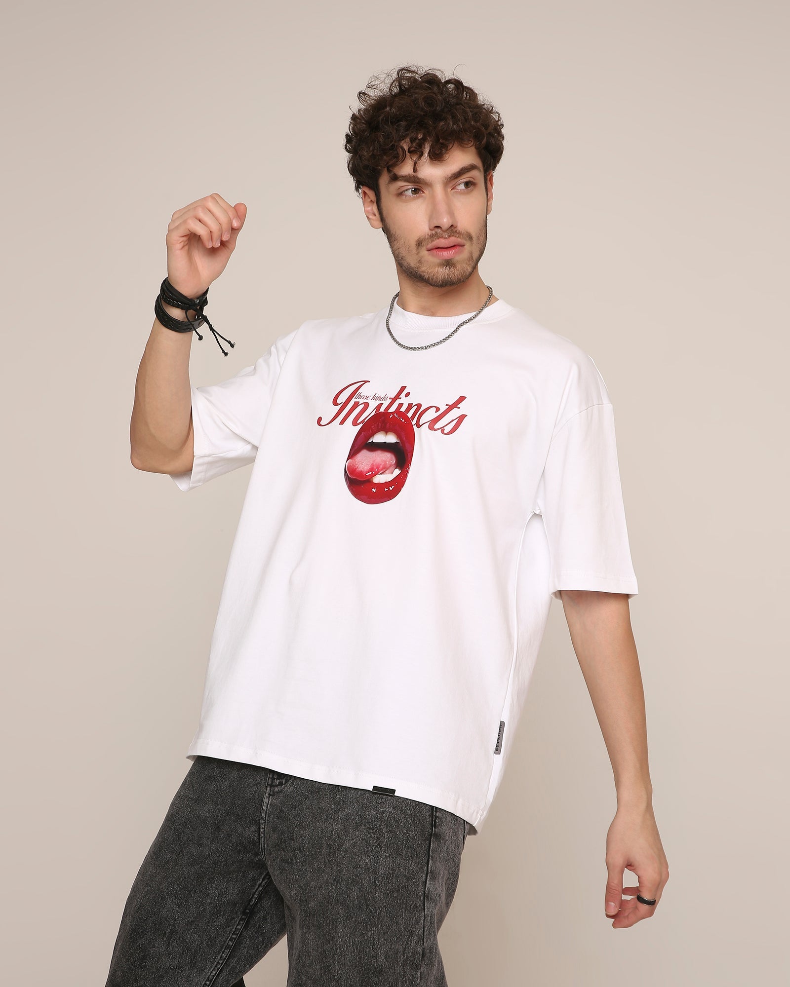 Temptation - Oversized T-Shirt (white)