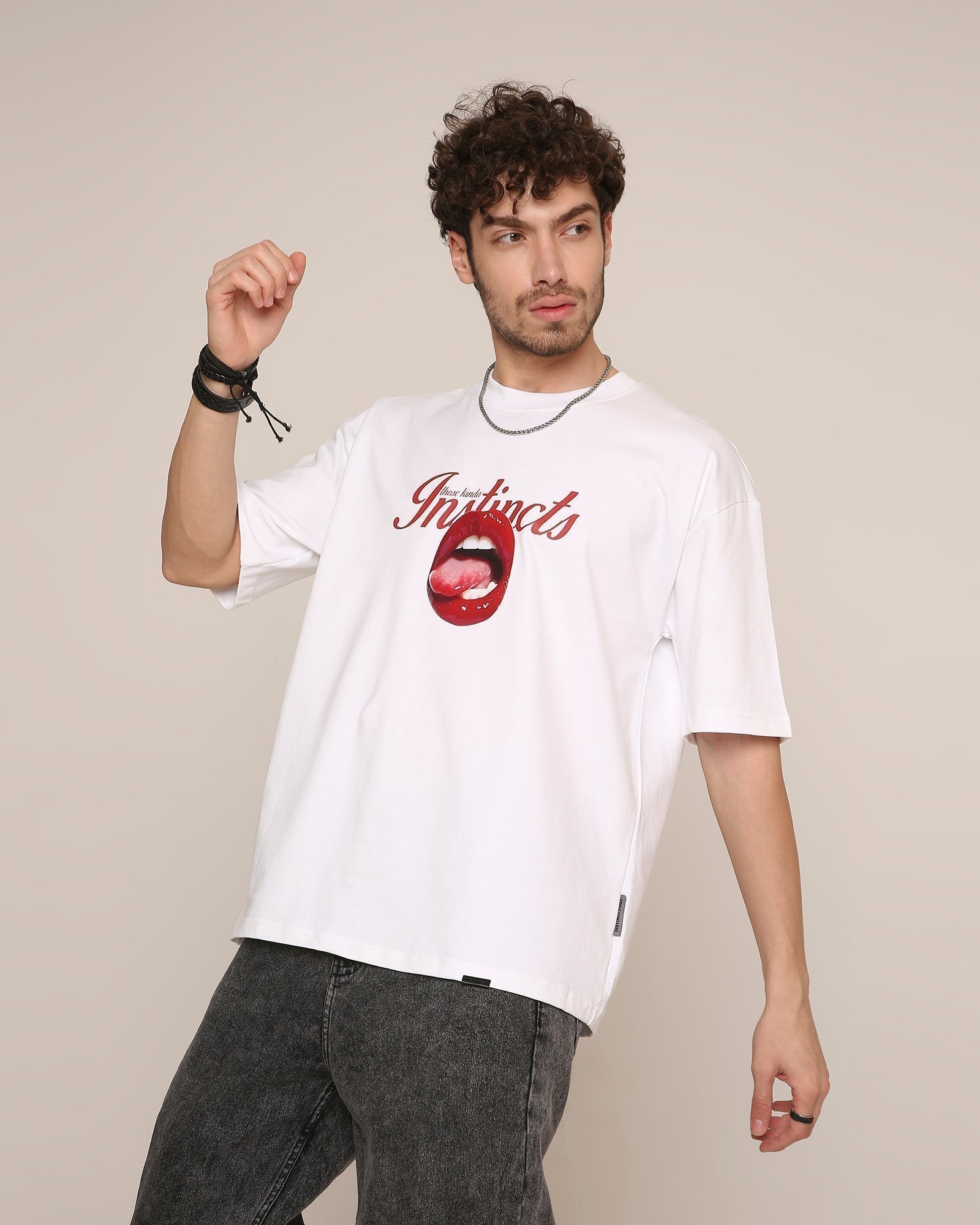 Temptation - Oversized T-Shirt (white)