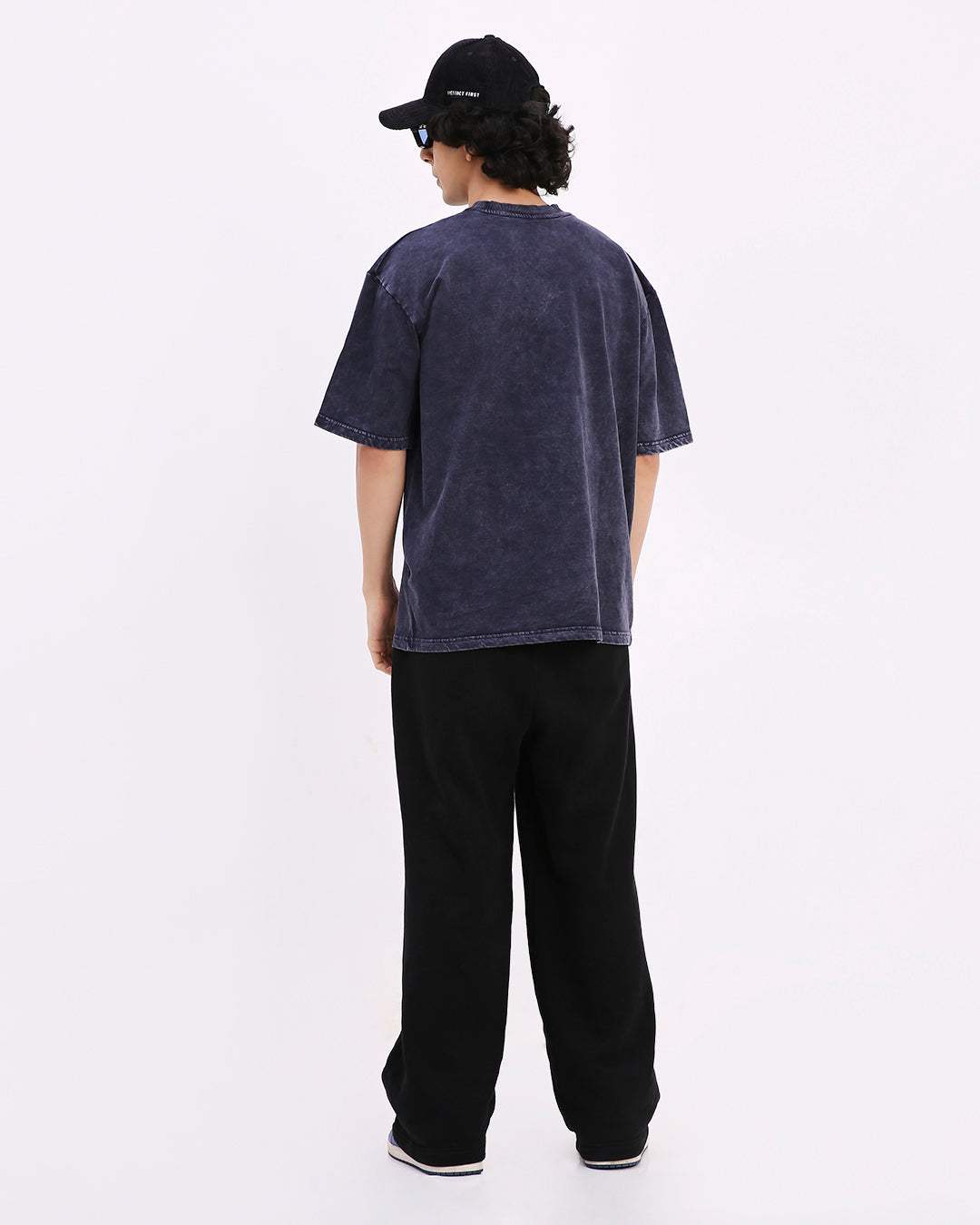 Cobalt Washed Out Oversized T-shirt (Blue)