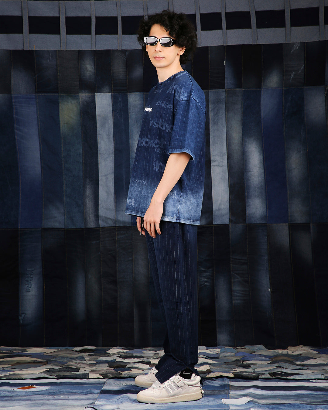 Denim Fade T-shirt - (Blue)