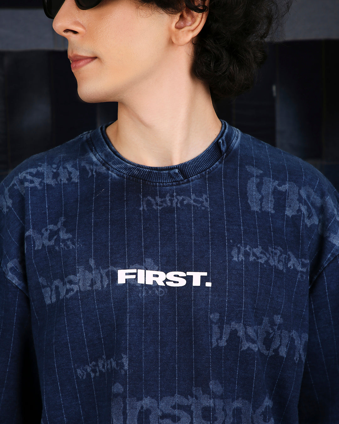 Denim Fade T-shirt - (Blue)