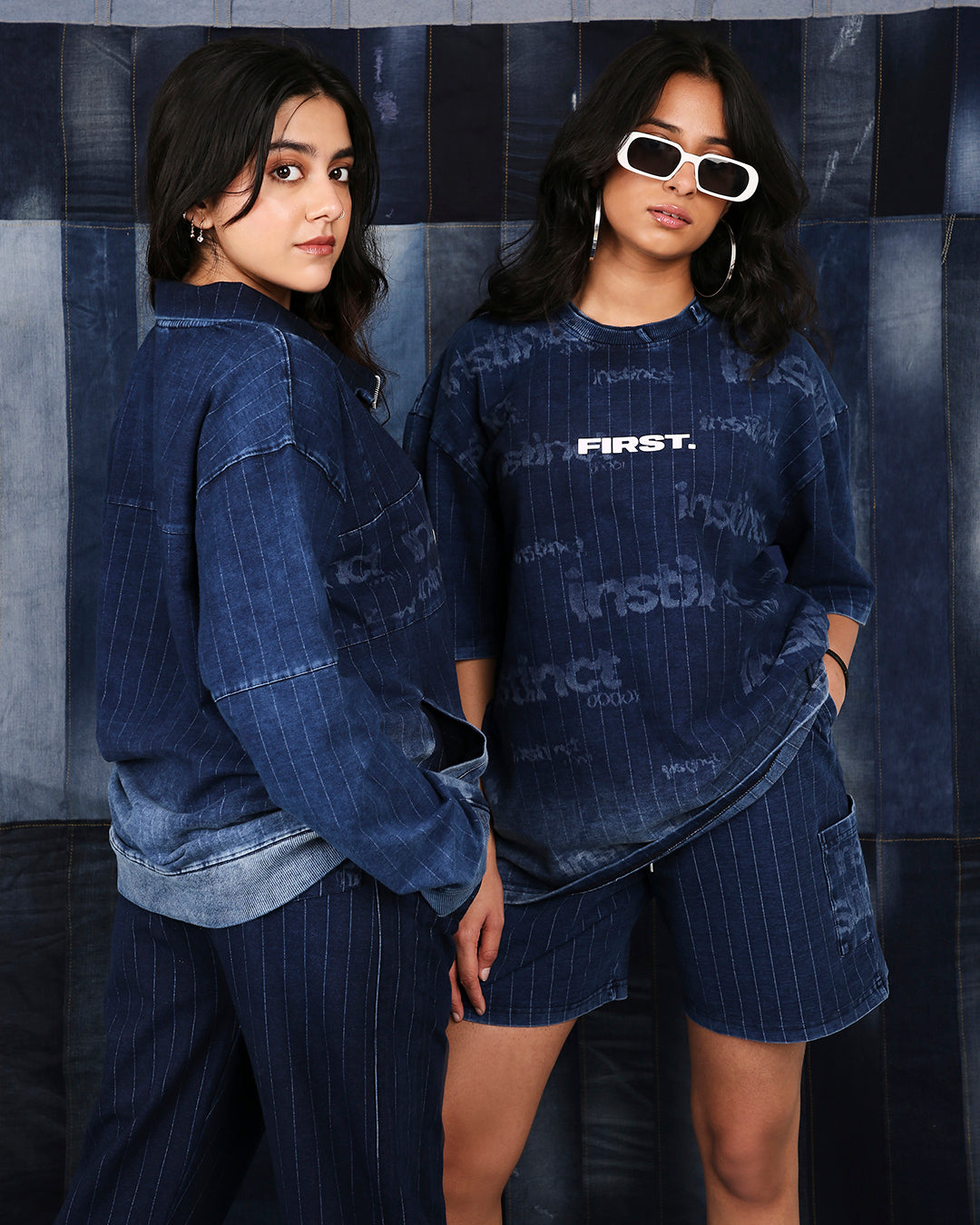 Navy Haze Denim Shorts - (Blue)