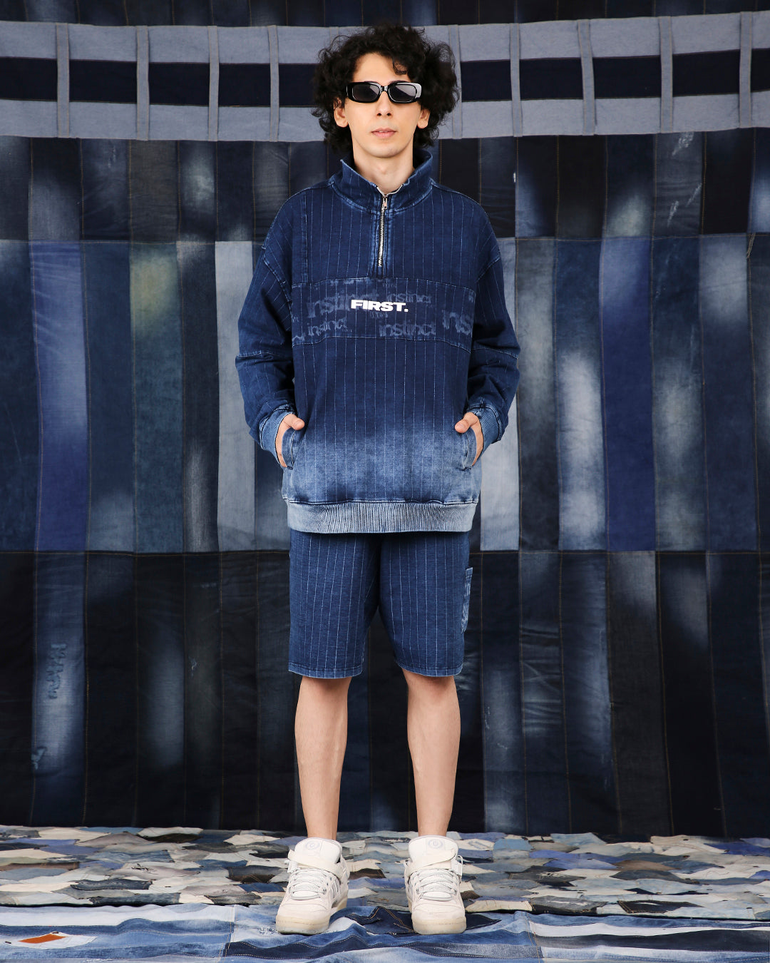 Denim Drift Zipper - (Blue)