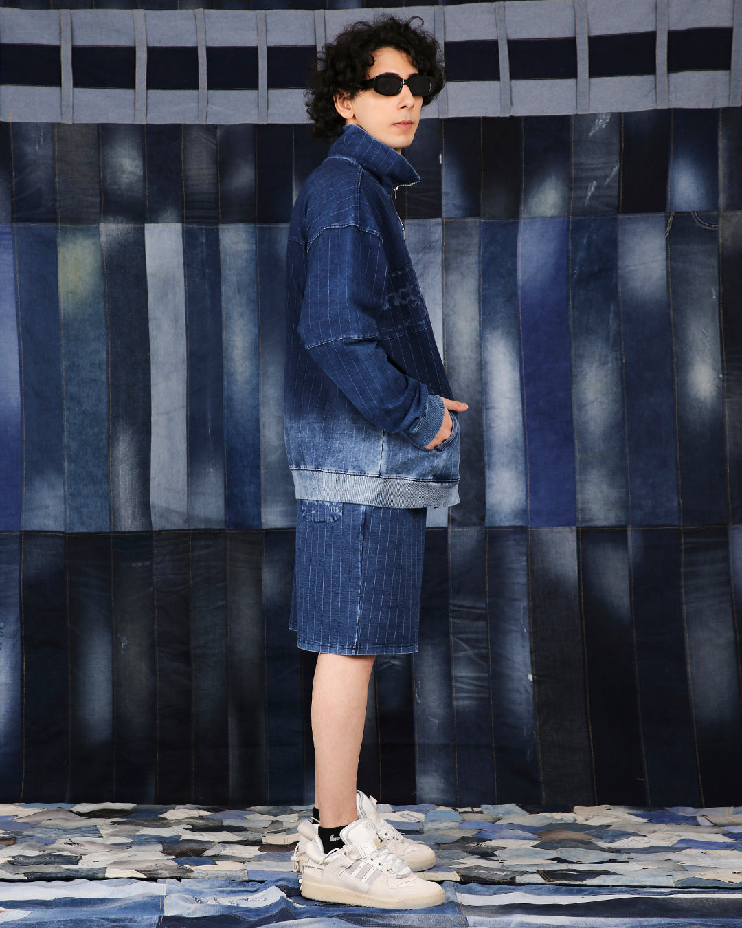 Denim Drift Zipper - (Blue)
