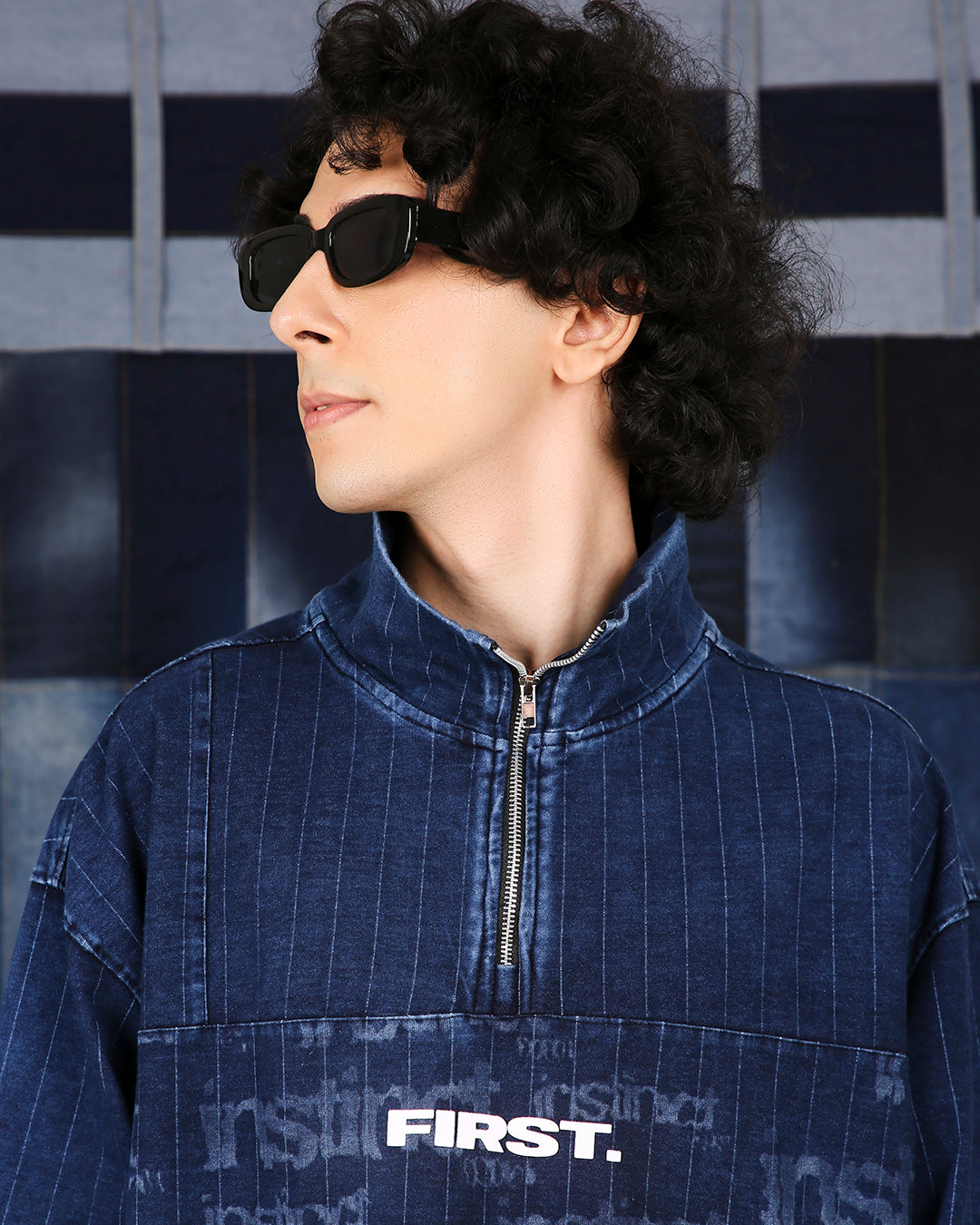 Denim Drift Zipper - (Blue)