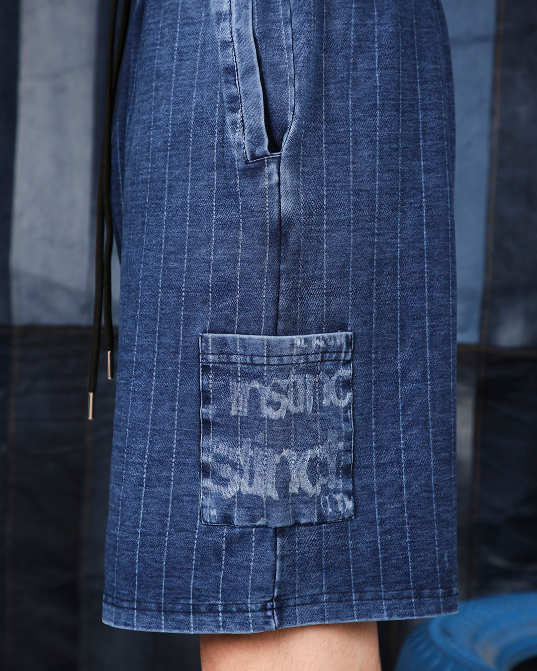 Navy Haze Denim Shorts - (Blue)