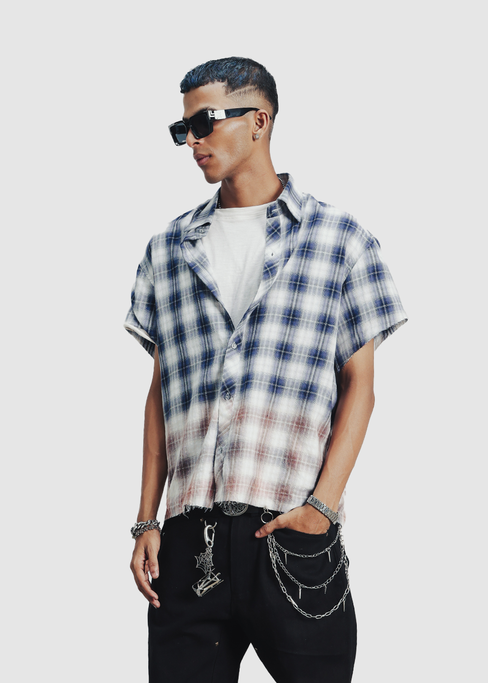 LA check shirt